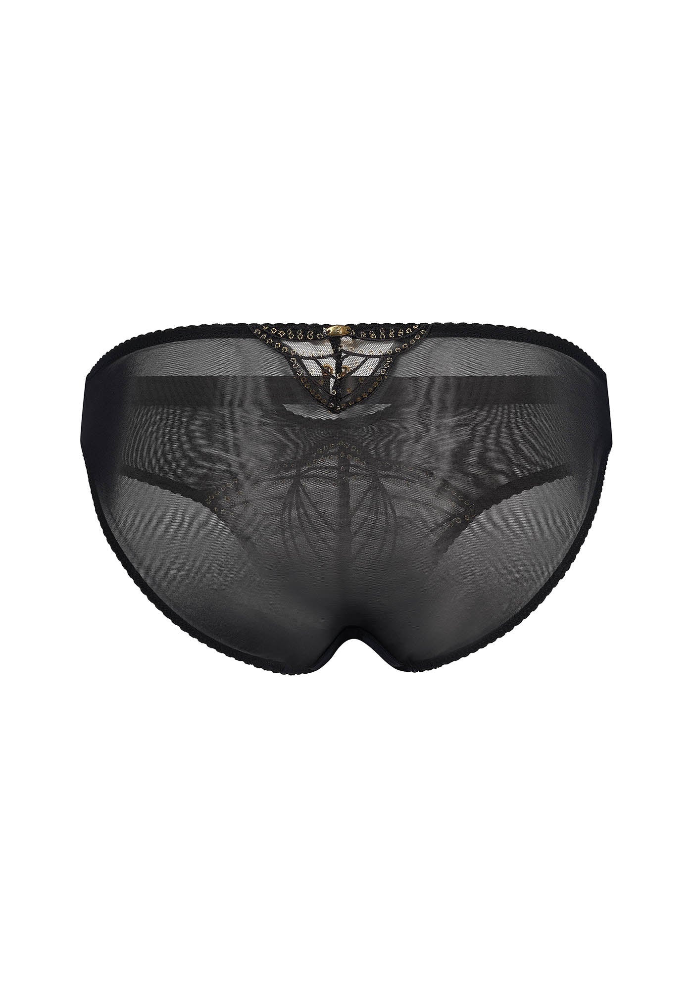 Gossard Viva Black Sheer Embroidered Bikini Panties — view 6
