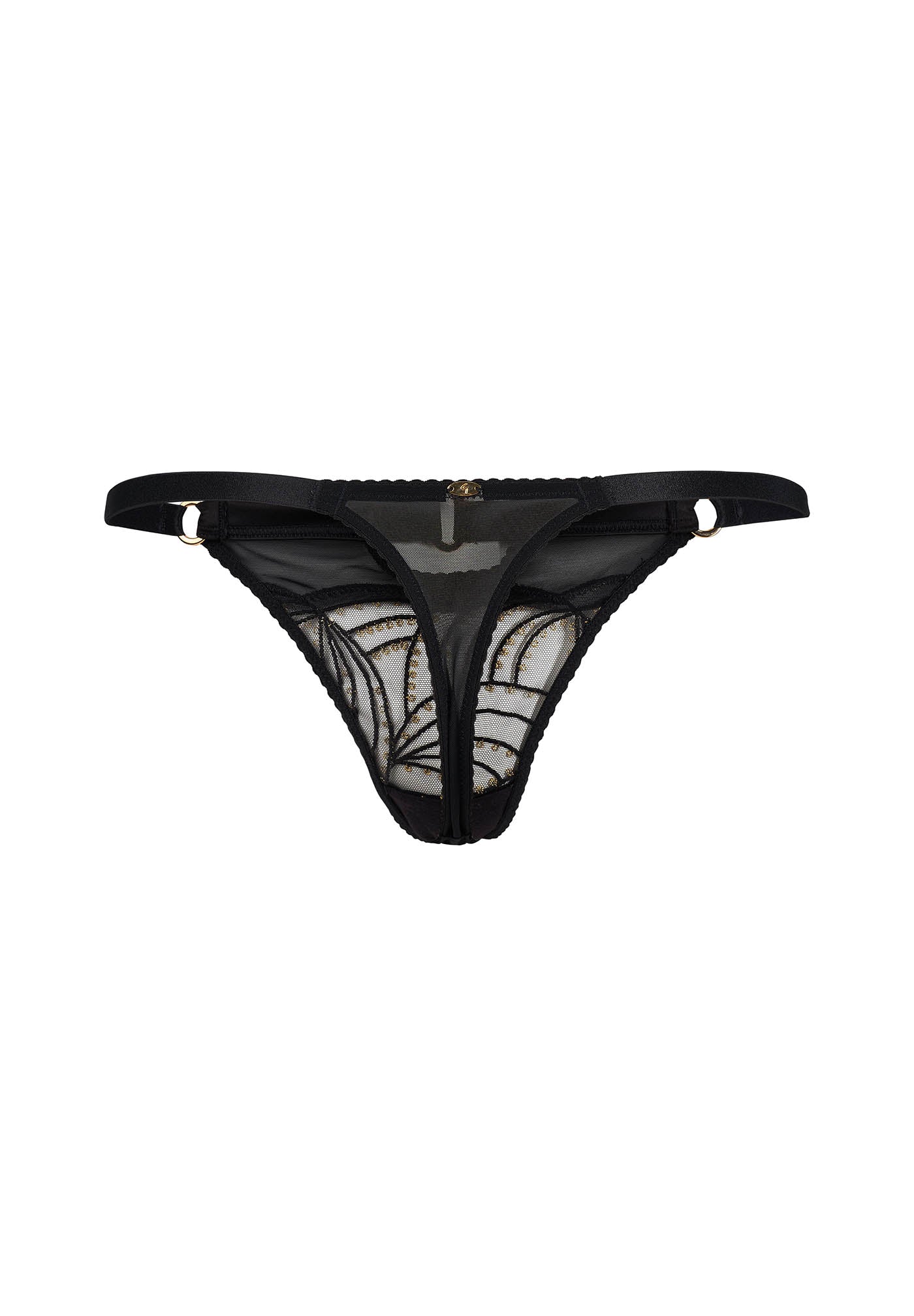 Gossard Viva Black Sheer Thong Panty — view 6