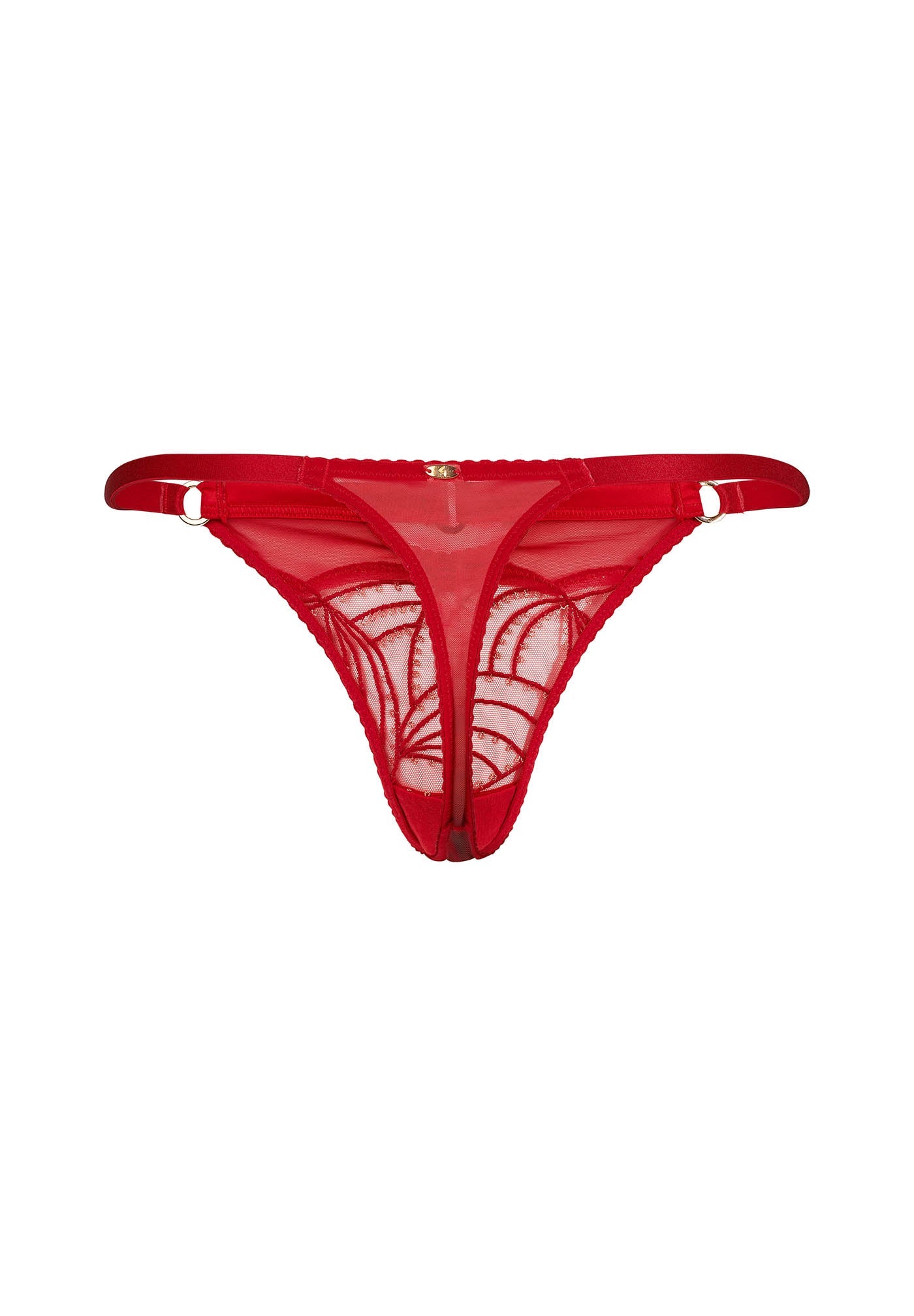 Gossard Viva Red Sheer Thong Panty — view 6
