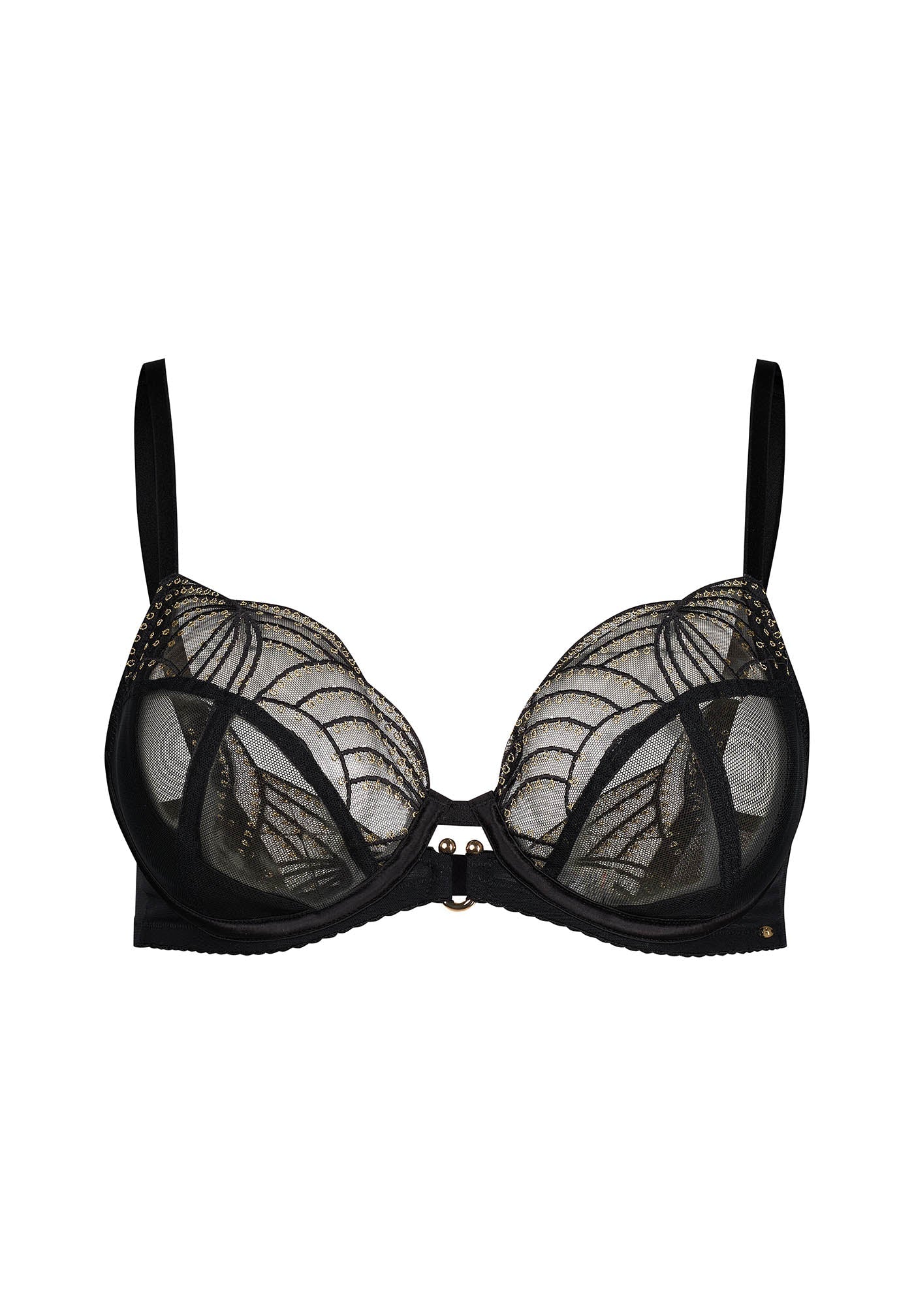 Gossard Viva Black Sheer Plunge Bra — view 6