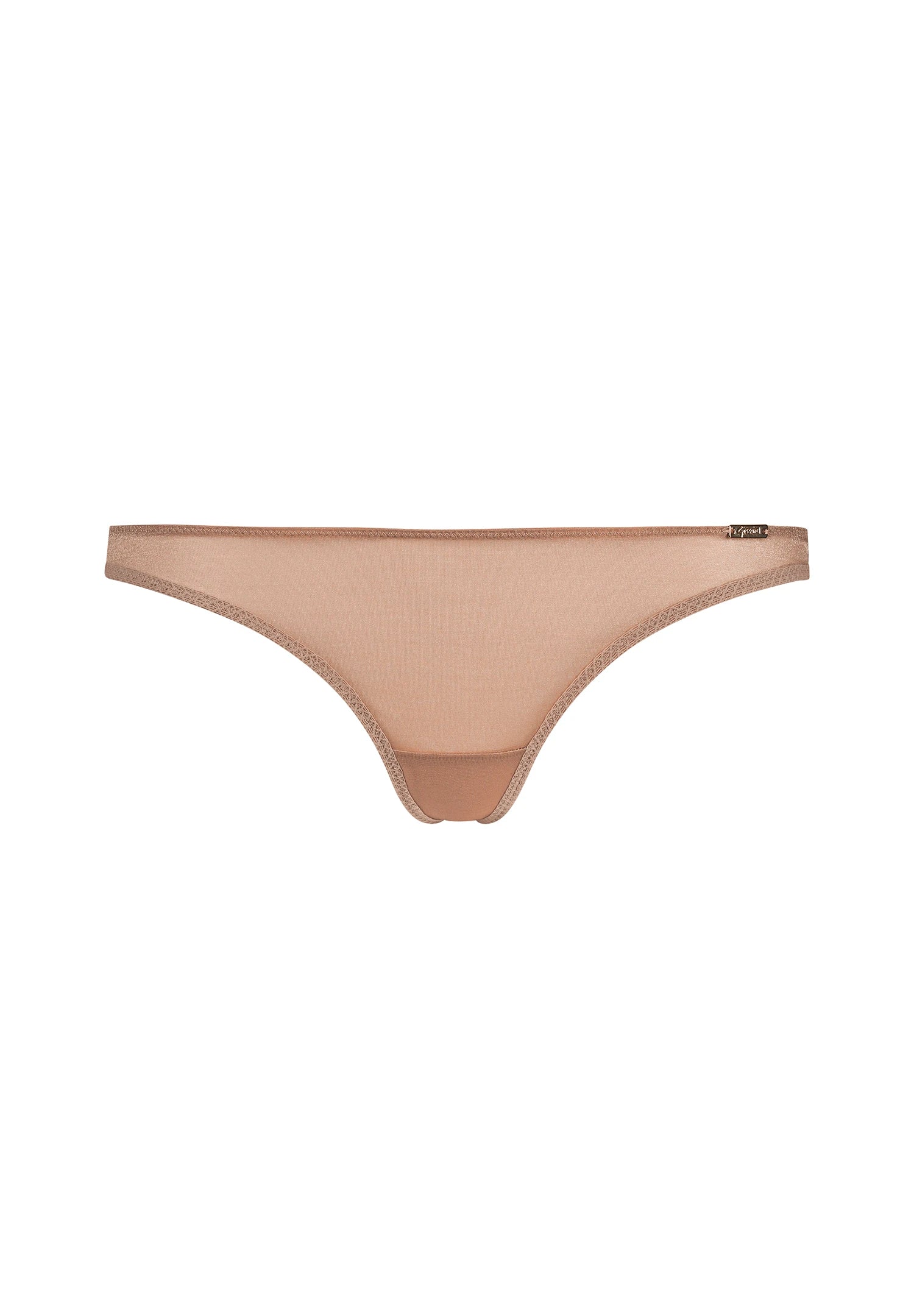 Gossard Glossies Nude Sheer See Through Thong Panty — view 4