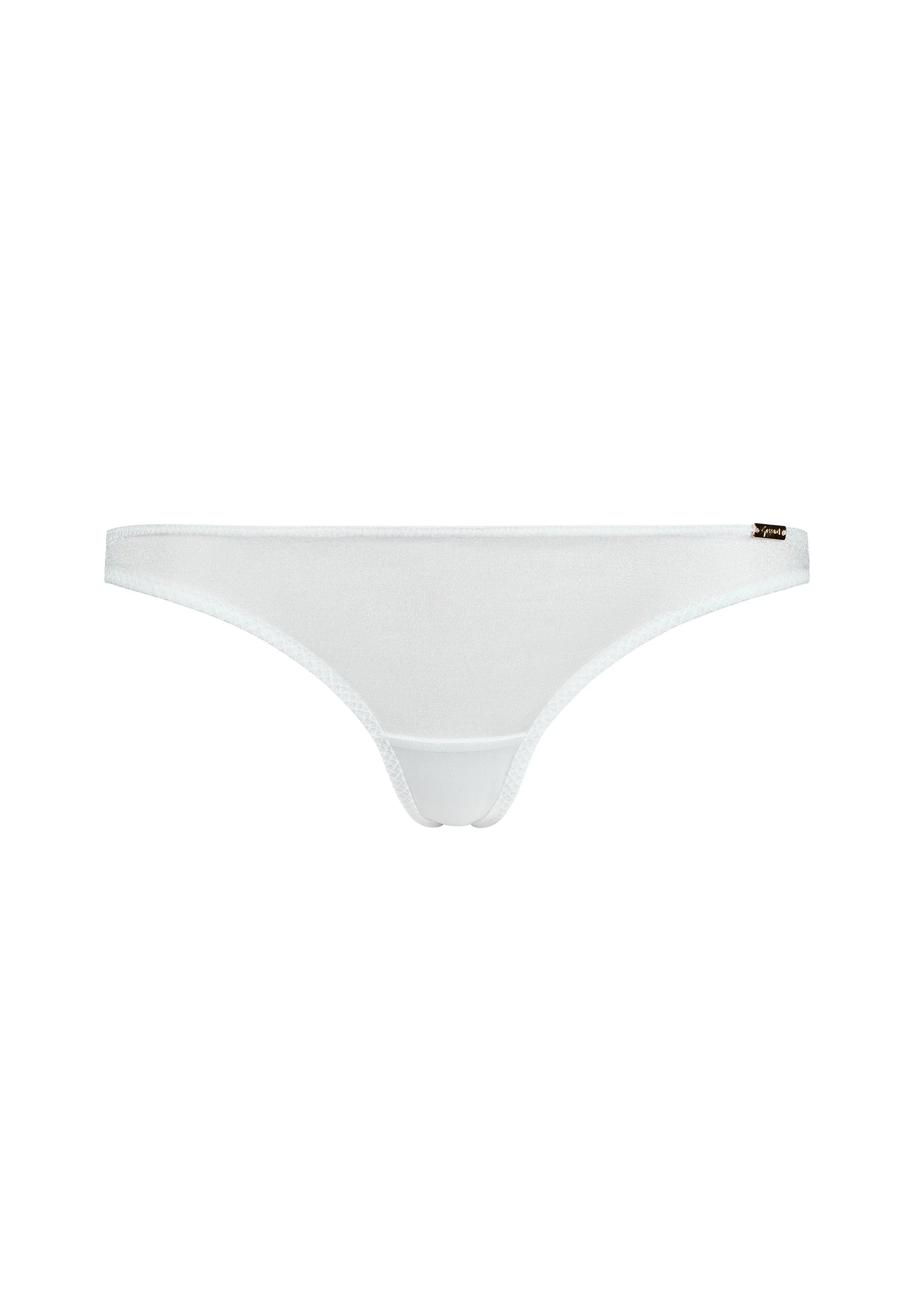 Gossard Glossies White Sheer See Through Thong Panty — view 5