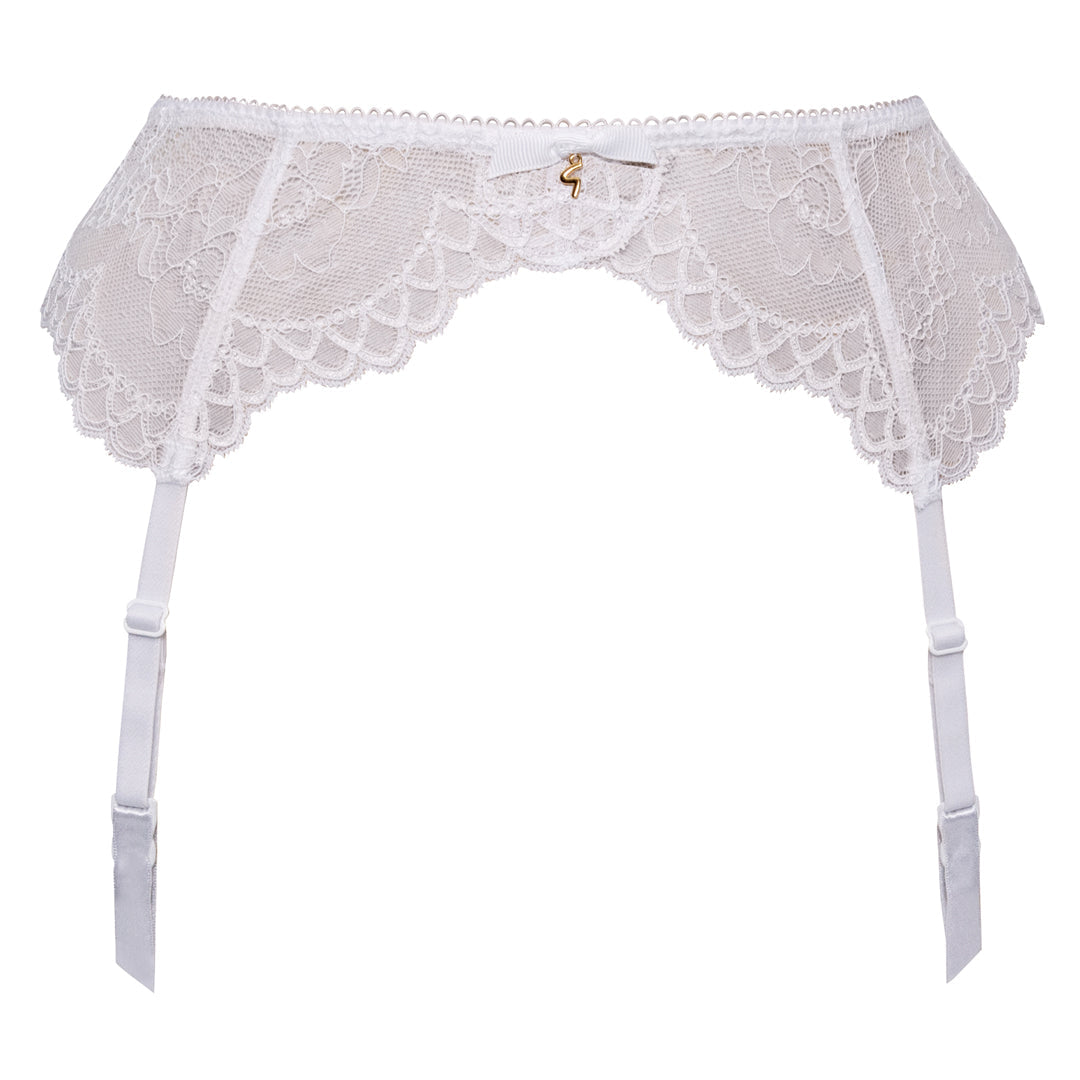 Gossard Superboost Lace White Sheer Garter Belt — view 3