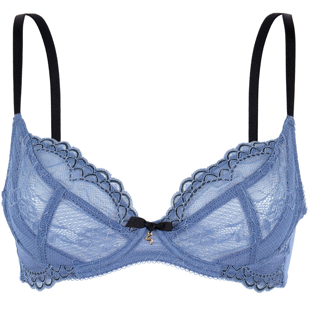 Gossard Superboost Lace Moonlight Blue Plunge Bra — view 7