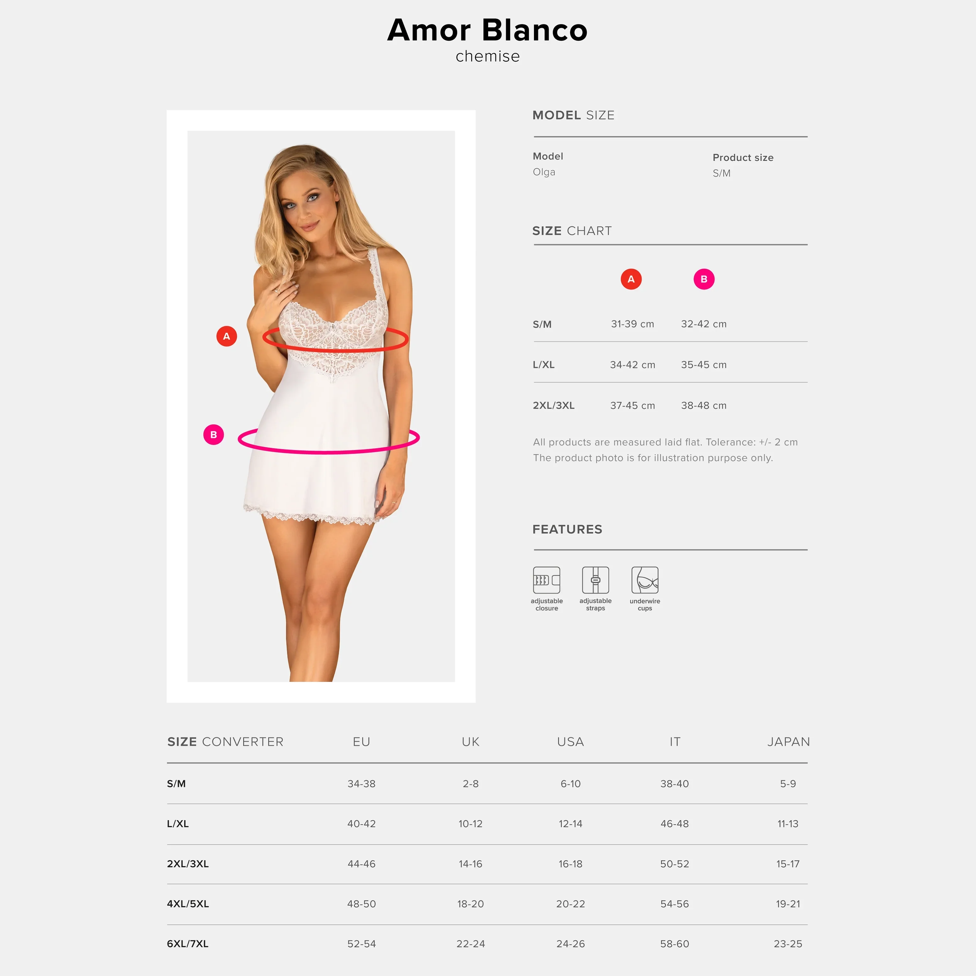 Obsessive Amor Blanco Chemise & String Panty — view 5