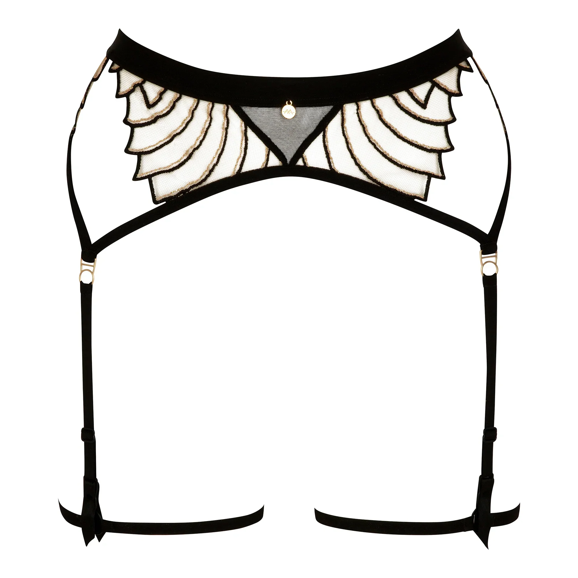 Atelier Amour Cosmic Dream Sheer Mesh Garter Belt — view 4
