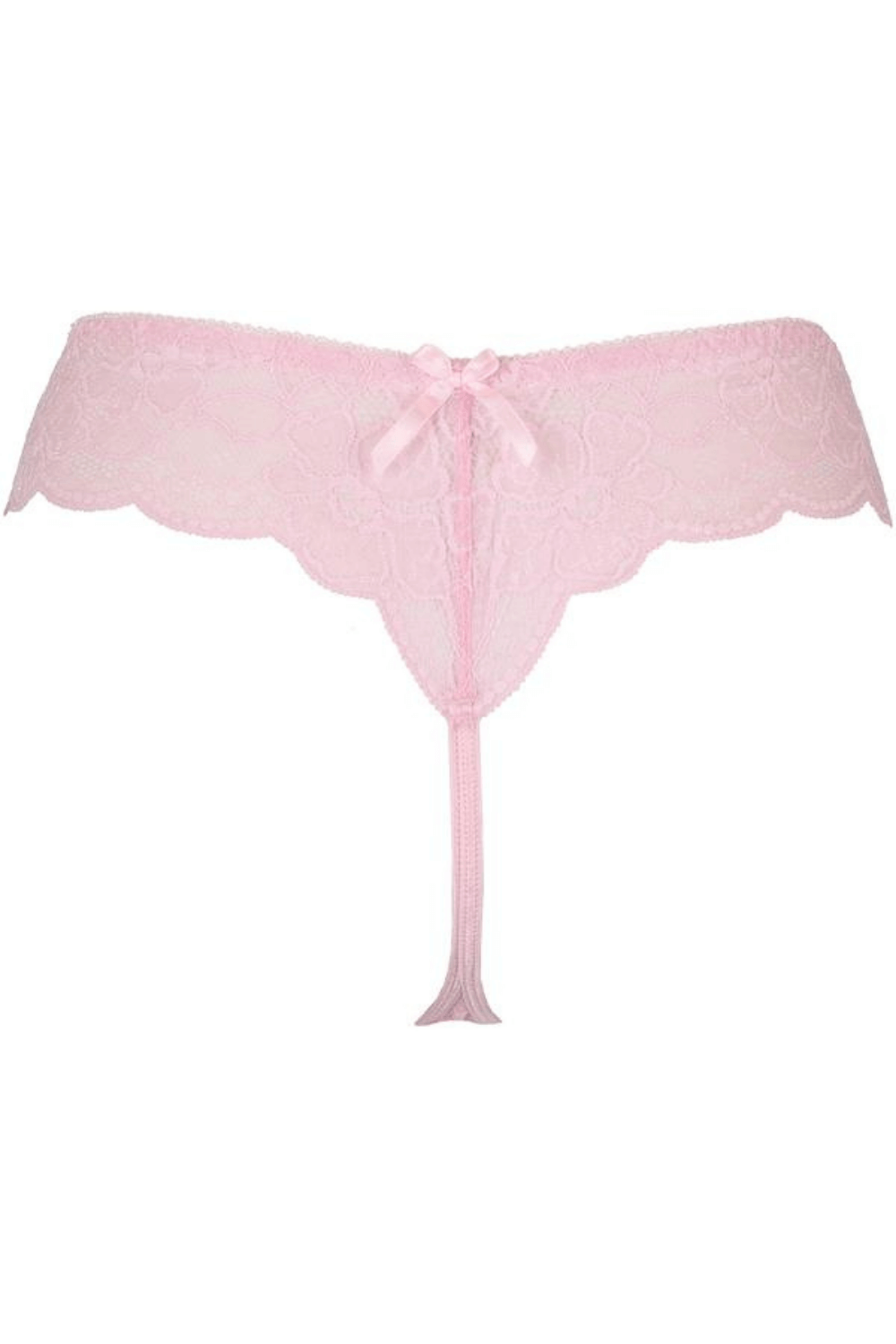 Axami Rose Shadow Sheer Mesh Lace Thong Panty — view 7