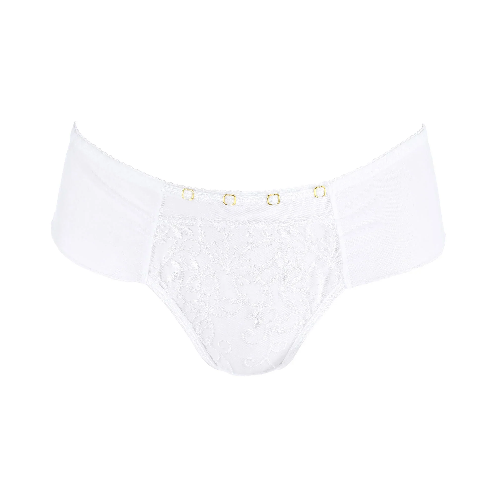 Axami White Angel Sheer Brazilian Thong Panty — view 7