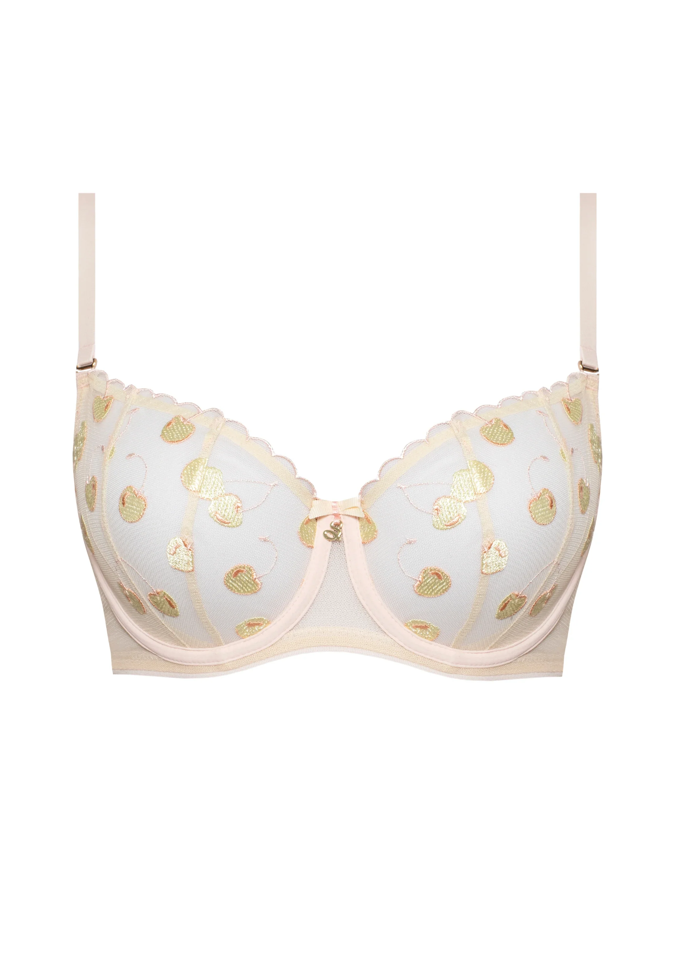 Samanta Cherie Pastel Sheer Balconette Bra — view 3