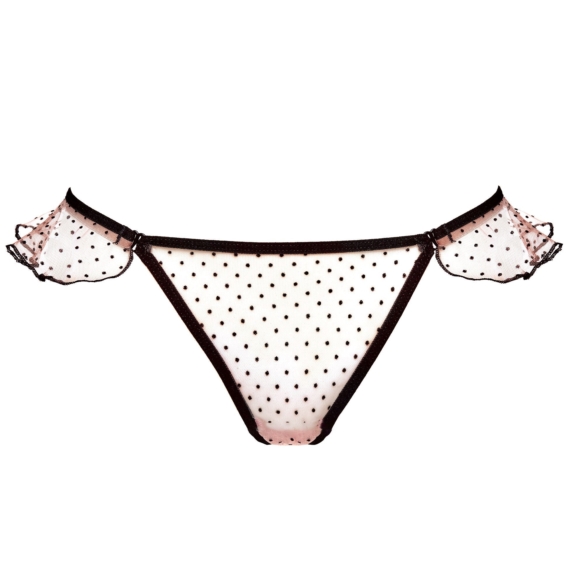 Gorteks Clio Sheer Ruffle Thong Panties — view 5