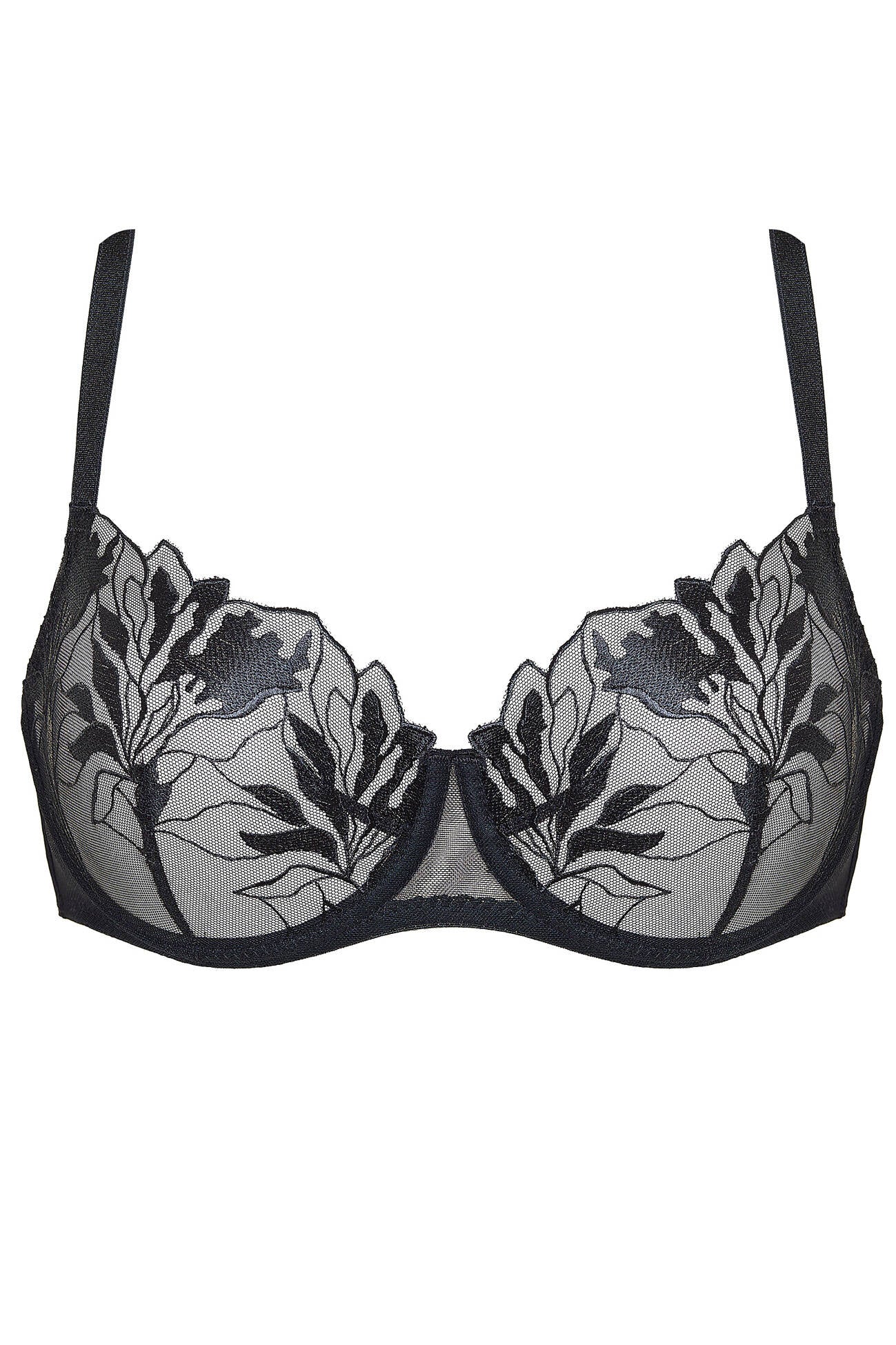 Gorteks Coco Black Transparent Demi Bra — view 3