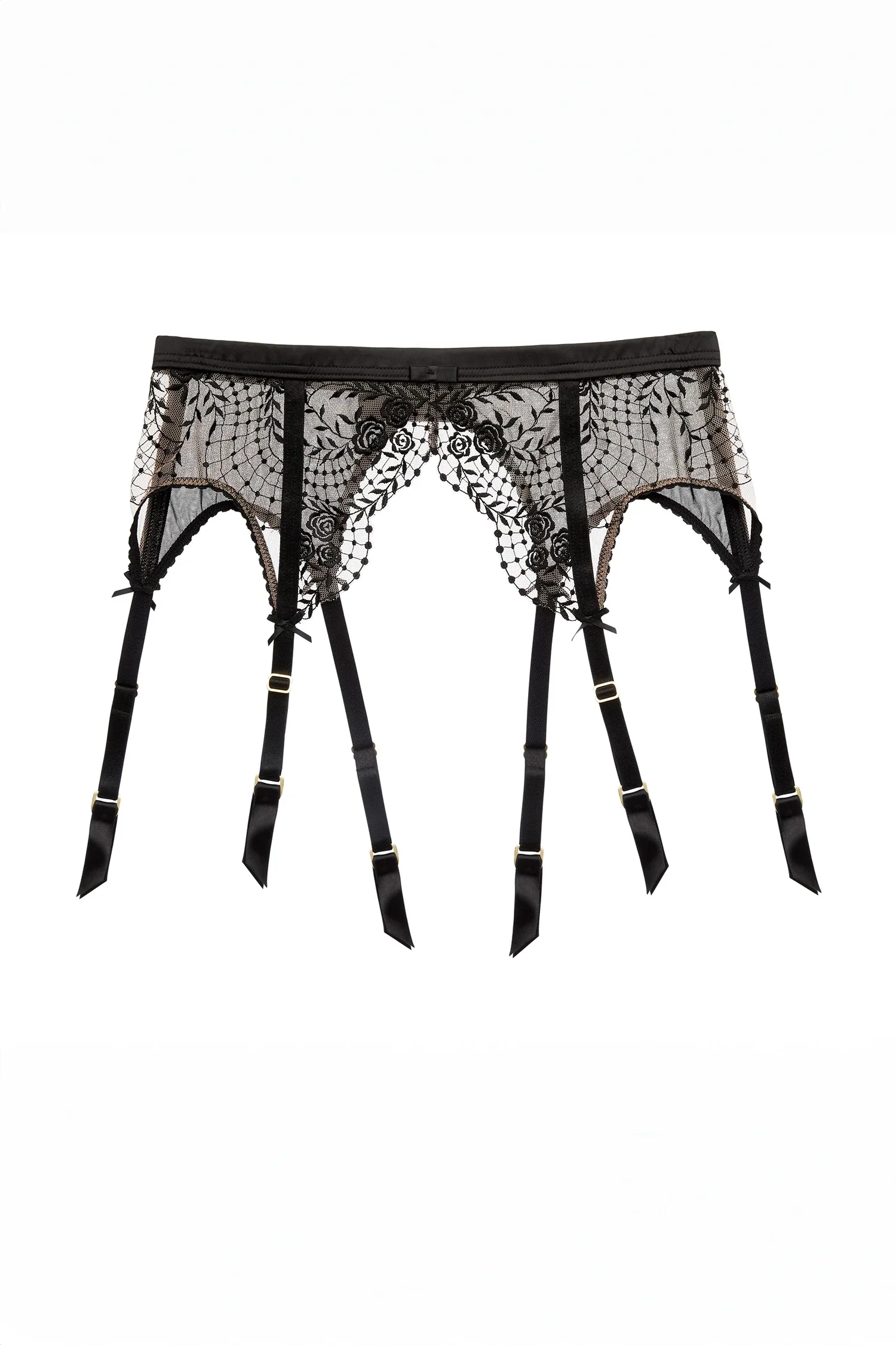 Dita Von Teese Julie's Roses Sheer Garter Belt — view 3