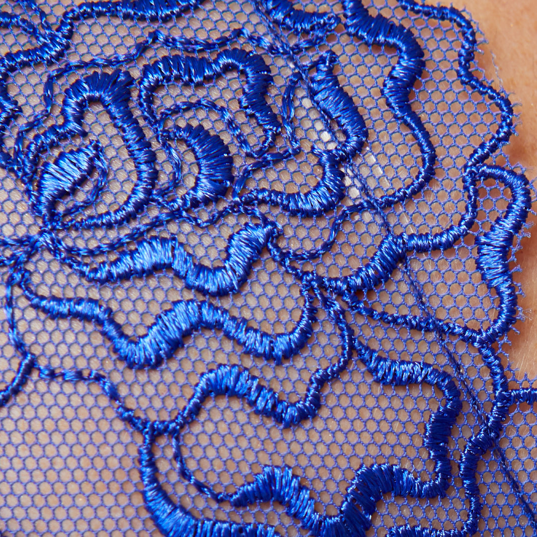 Gorteks Pamela Sapphire Sheer Mesh Balconette Bra — view 3