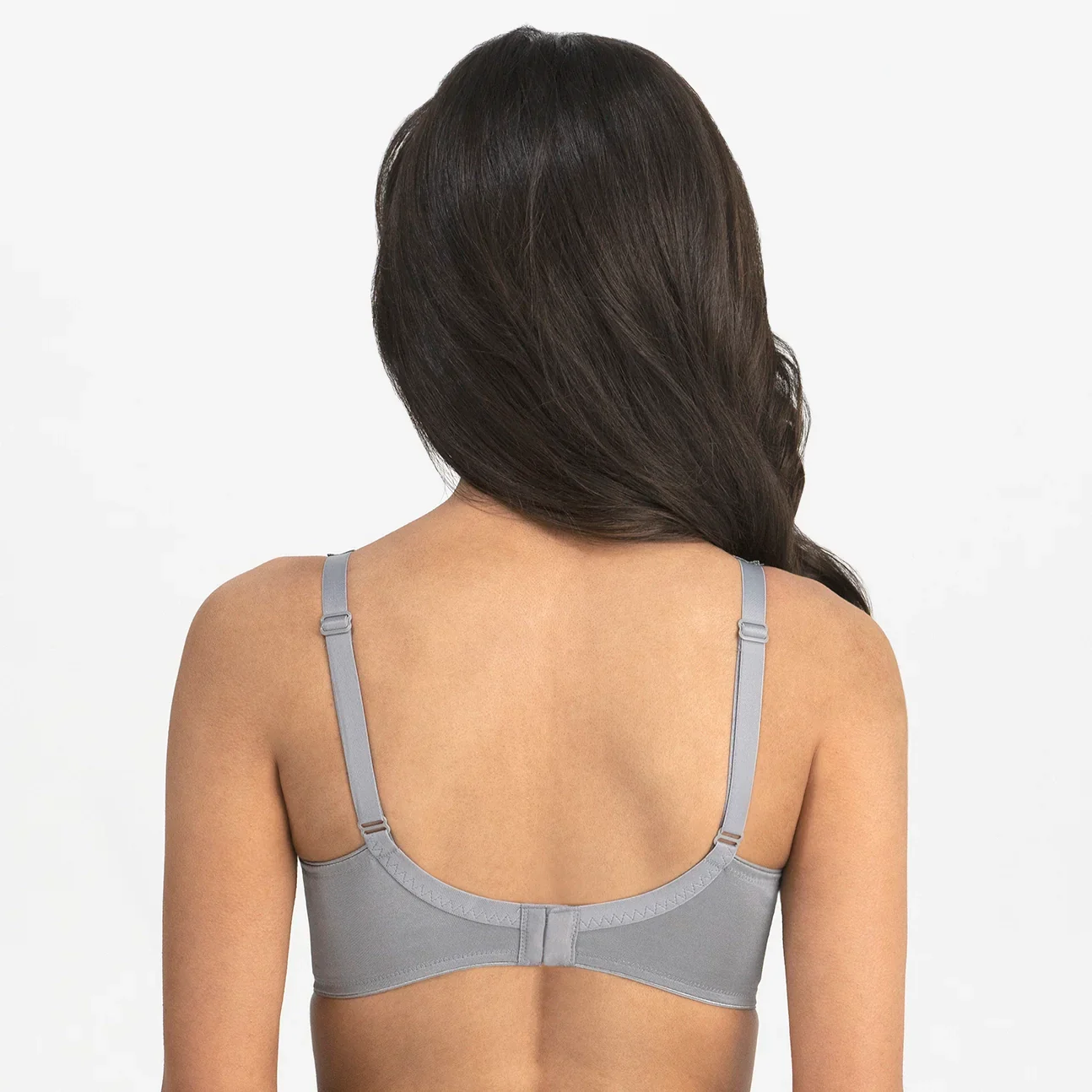 Dominique Jilian Gray Everyday Wireless Minimizer Bra — view 3