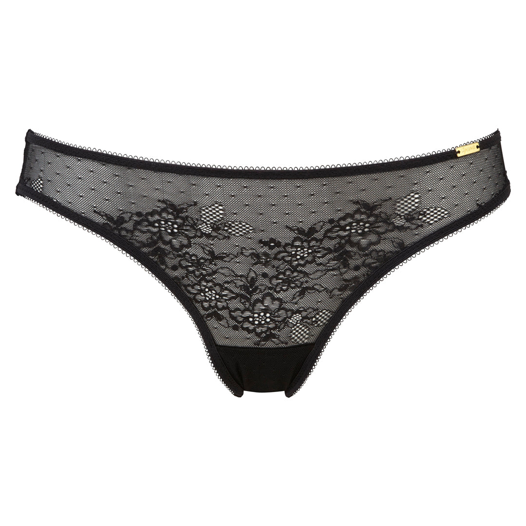 Gossard Glossies Lace Black Sheer Bikini Panty — view 5