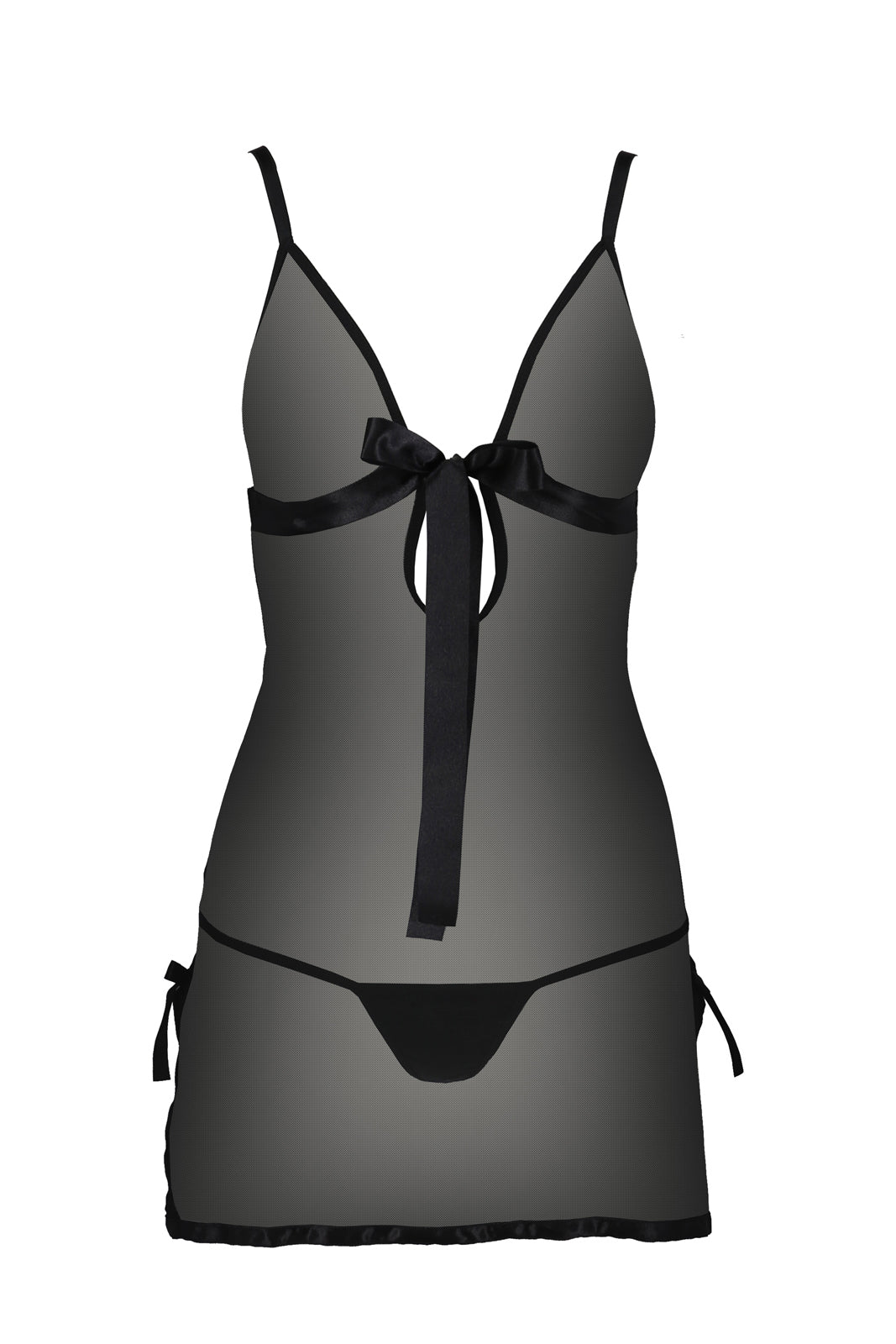 Sexy Sheer Mesh Chemise Casmir Kea Black — view 3
