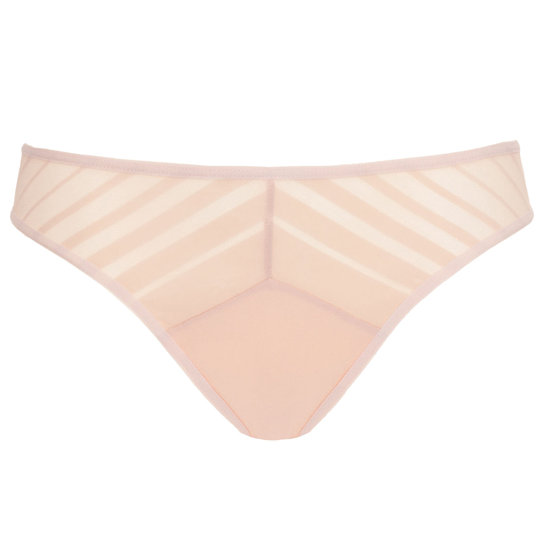 Gorteks Luna Blush Sheer Striped Bikini Panty — view 6