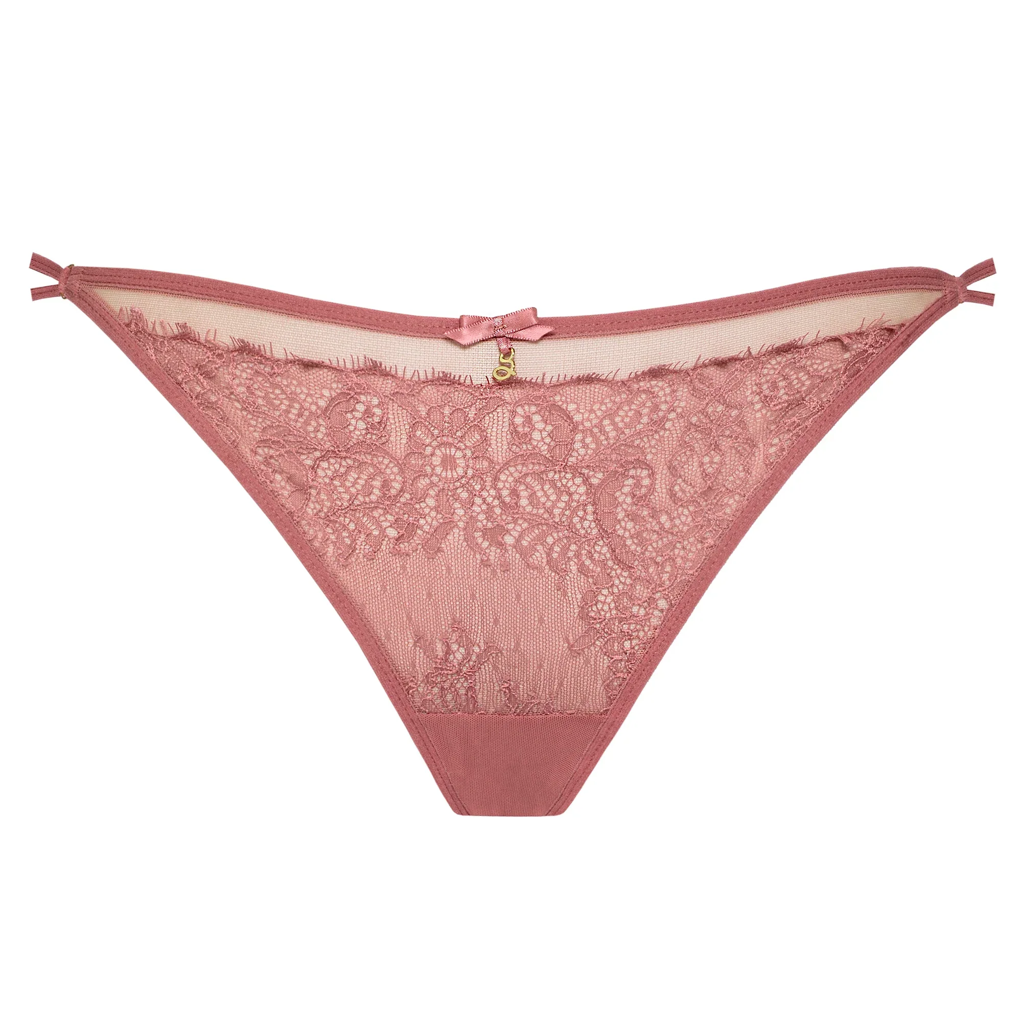 Samanta Naomi Rose Lace Low-Rise String Panty — view 4