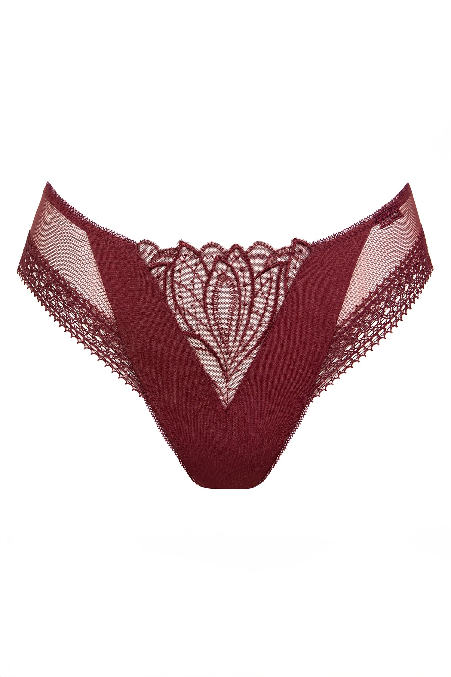 Lisca Adventure Garnet Red Embroidery Brief Panty — view 3
