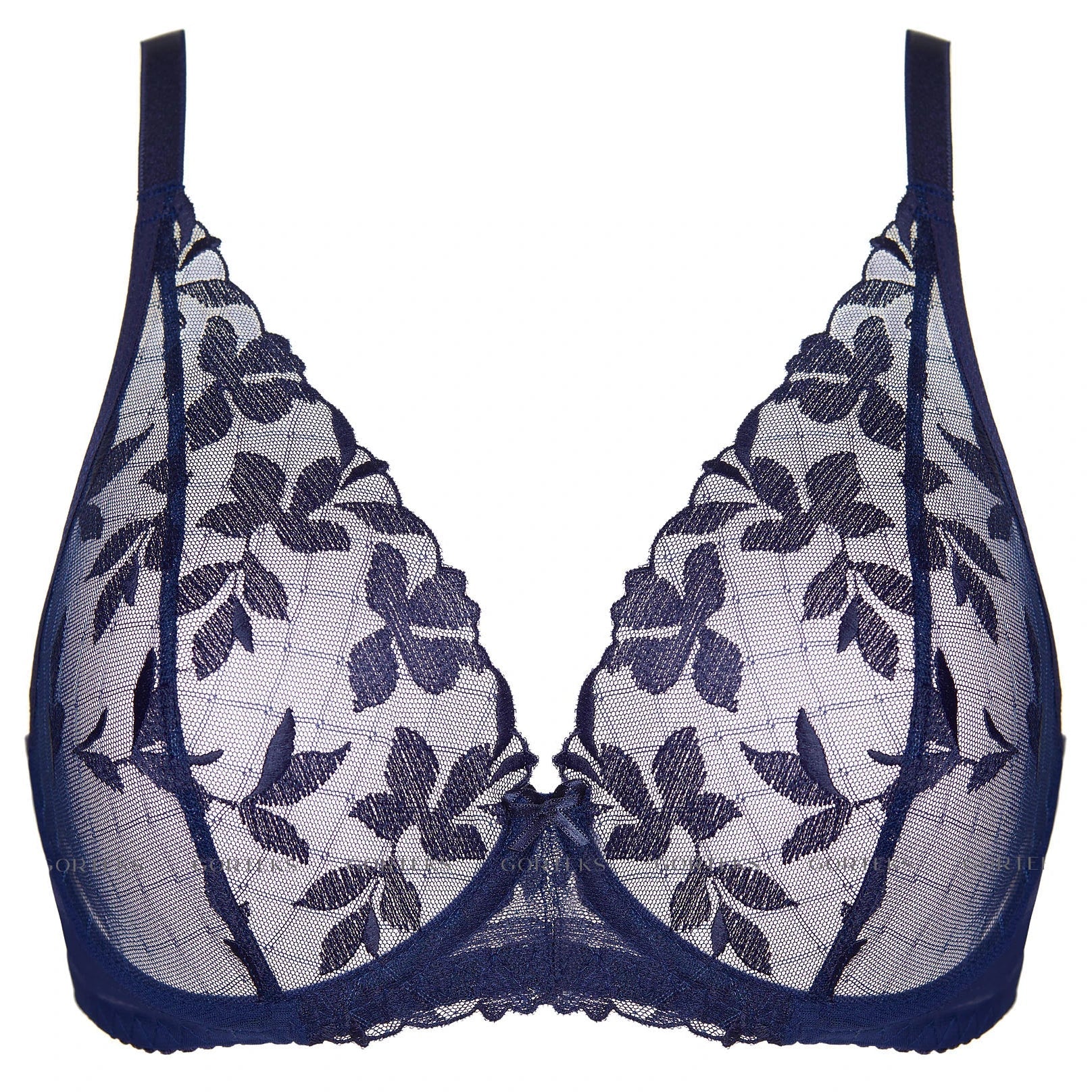 Gorteks Mona Sheer Mesh Plunge Bra — view 3