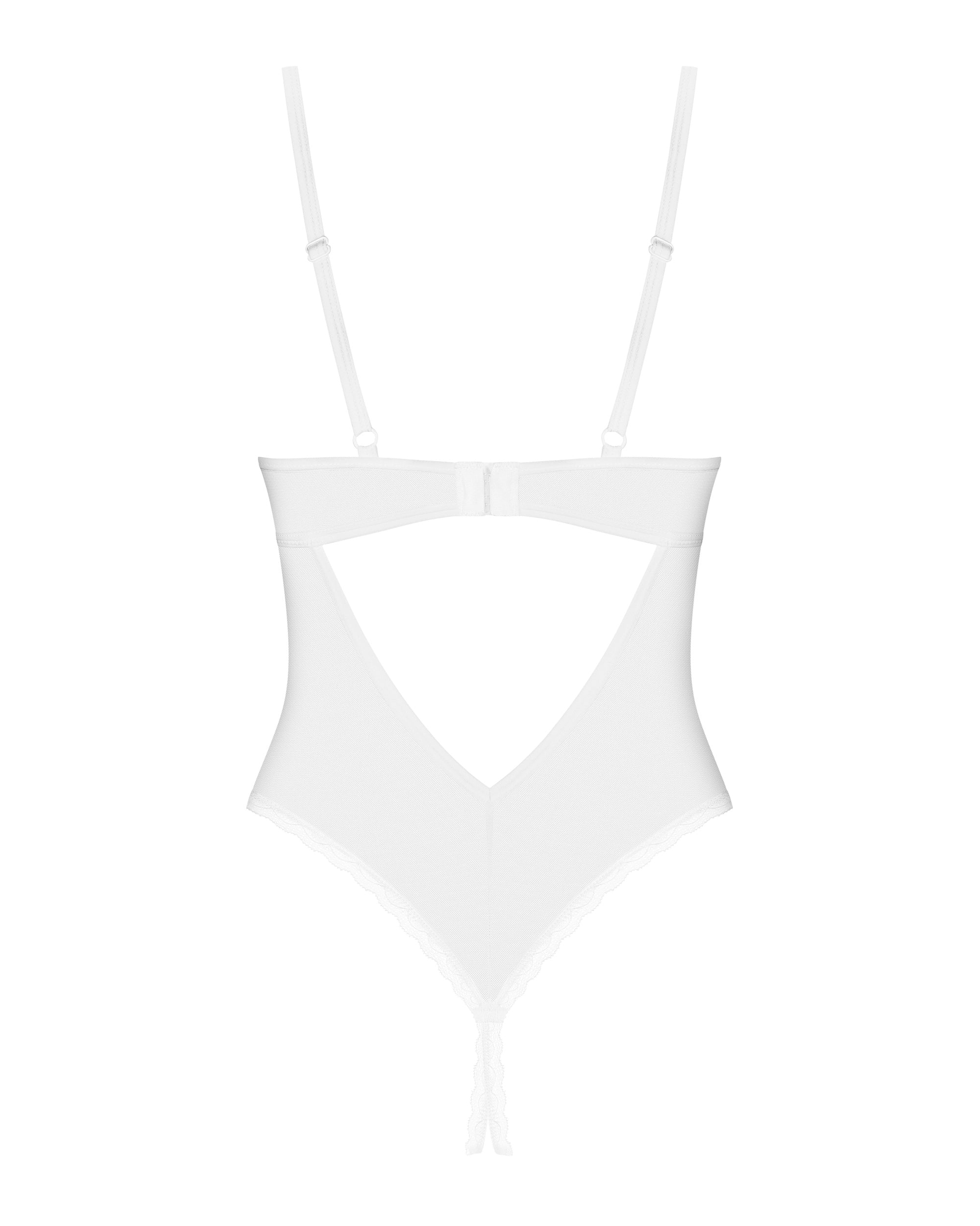 Obsessive Alissium Sheer Crotchless Teddy — view 7