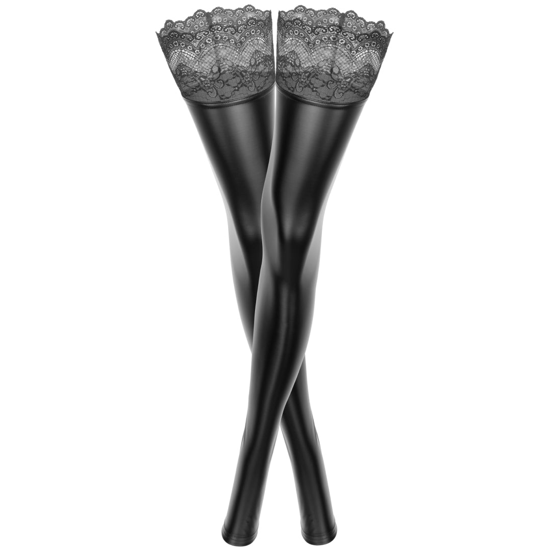 Powerwetlook Stockings Noir Handmade Superstar — view 3