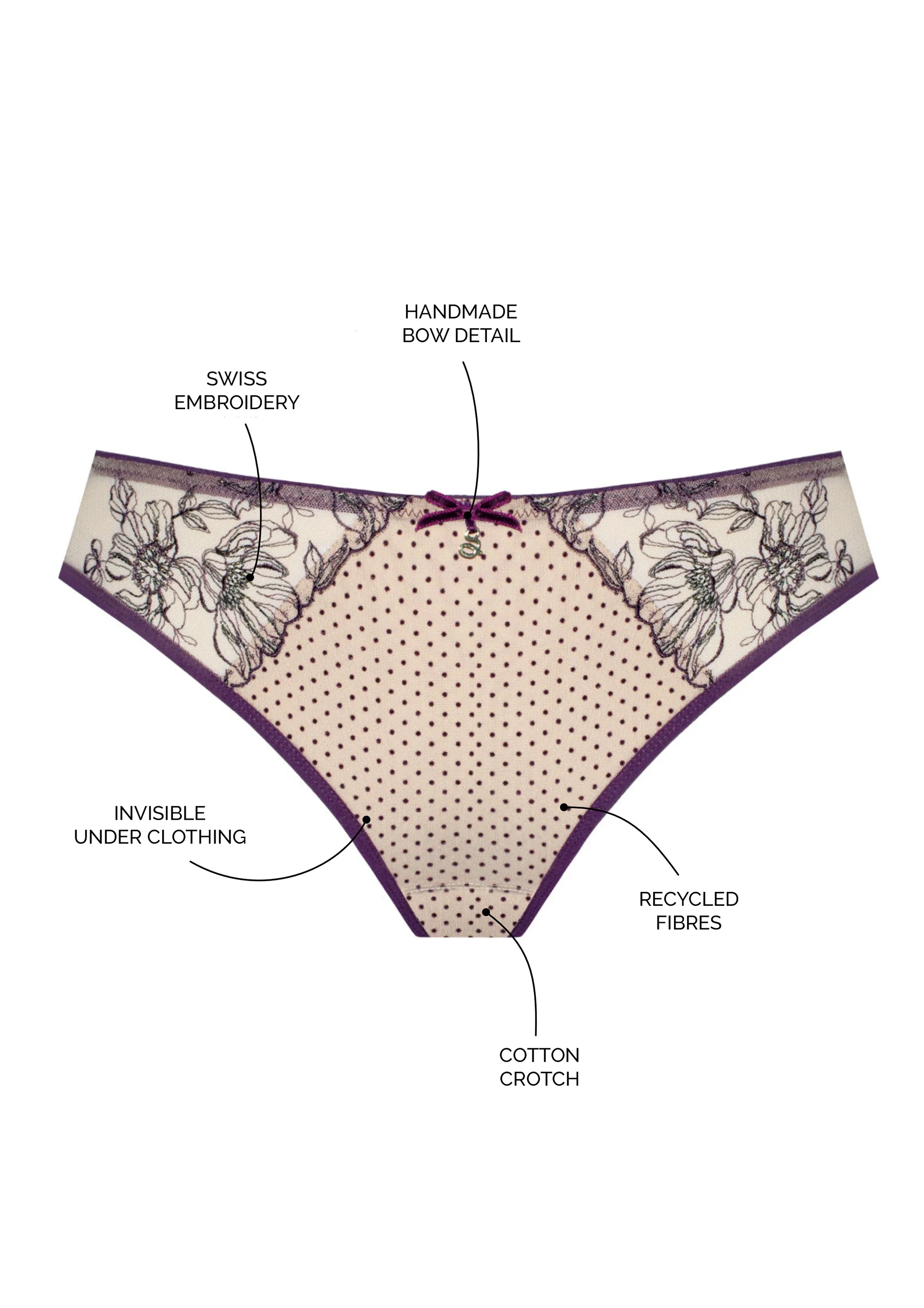 Samanta Silvia Aubergine Brazilian Panty — view 5