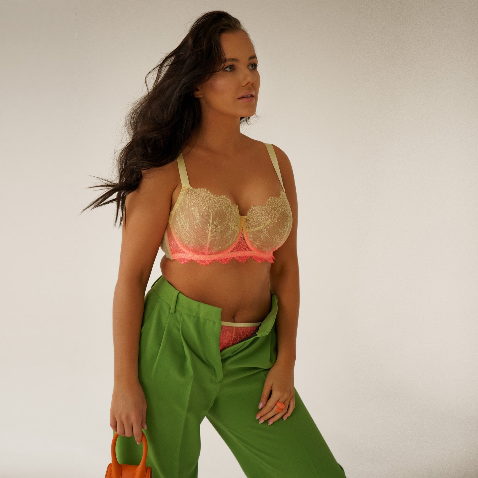 Kinga Sunday Sheer Lace Full Figure Bra — view 4