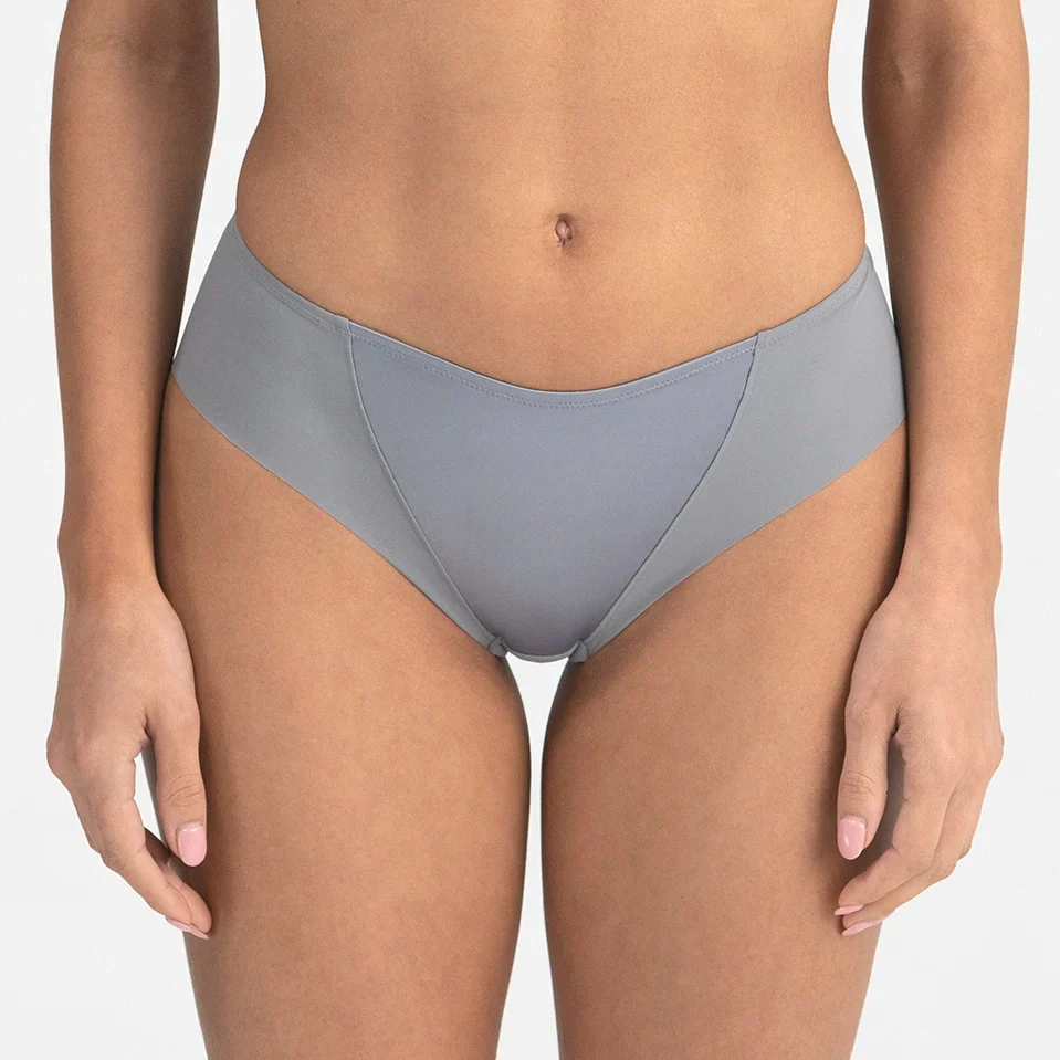 Dominique Seamless Laser Cut Bikini Panty — view 4