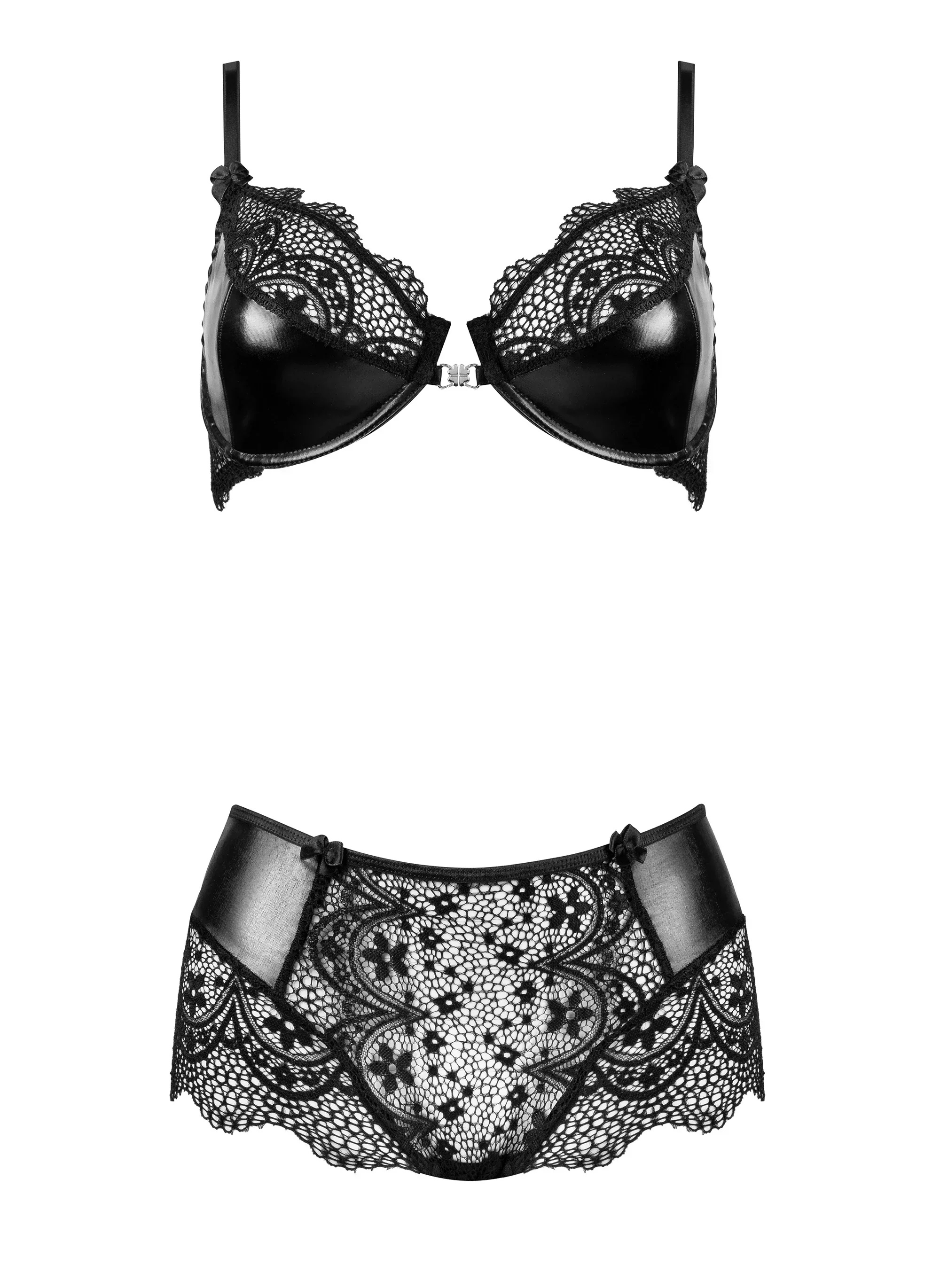 Beauty Night Charm Semi-Sheer Bra & Lace Shorts Set — view 4