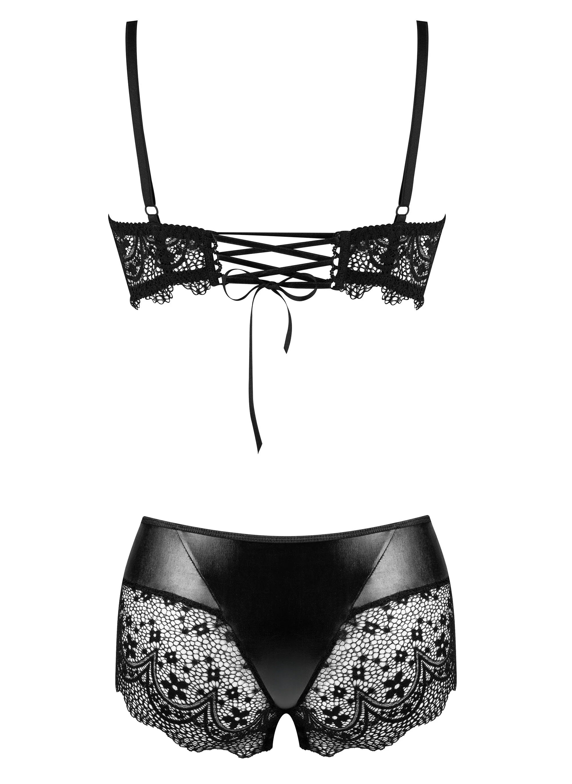 Beauty Night Charm Semi-Sheer Bra & Lace Shorts Set — view 5