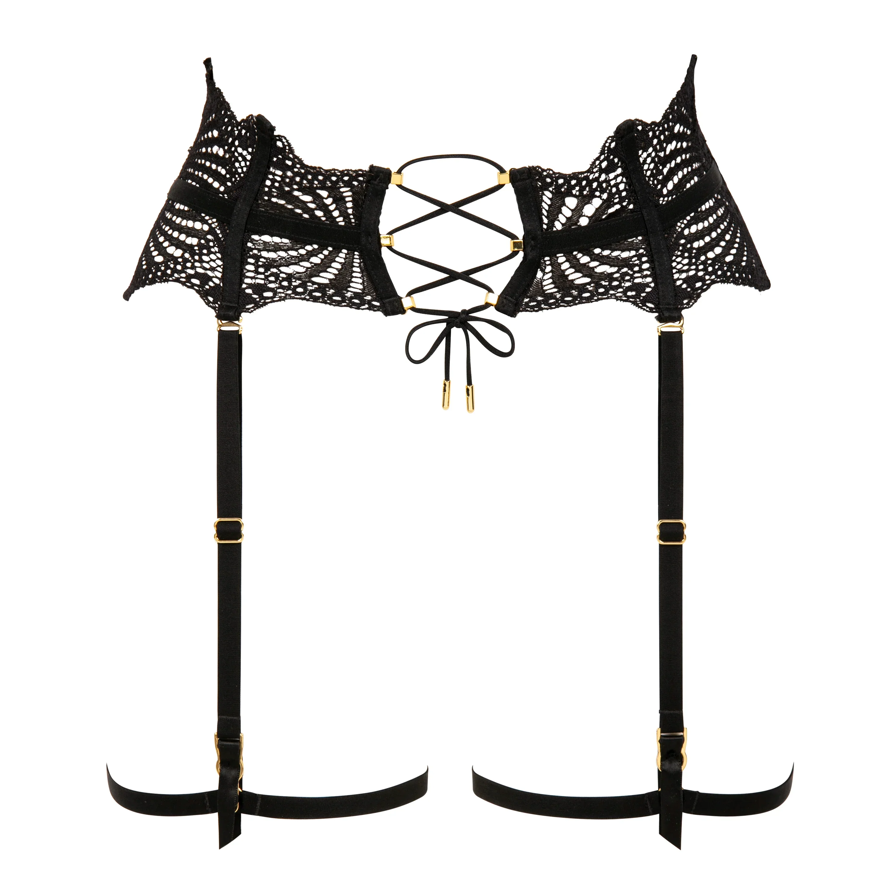 Atelier Amour Enlace Moi Sexy See Through Lace Garter Belt — view 6