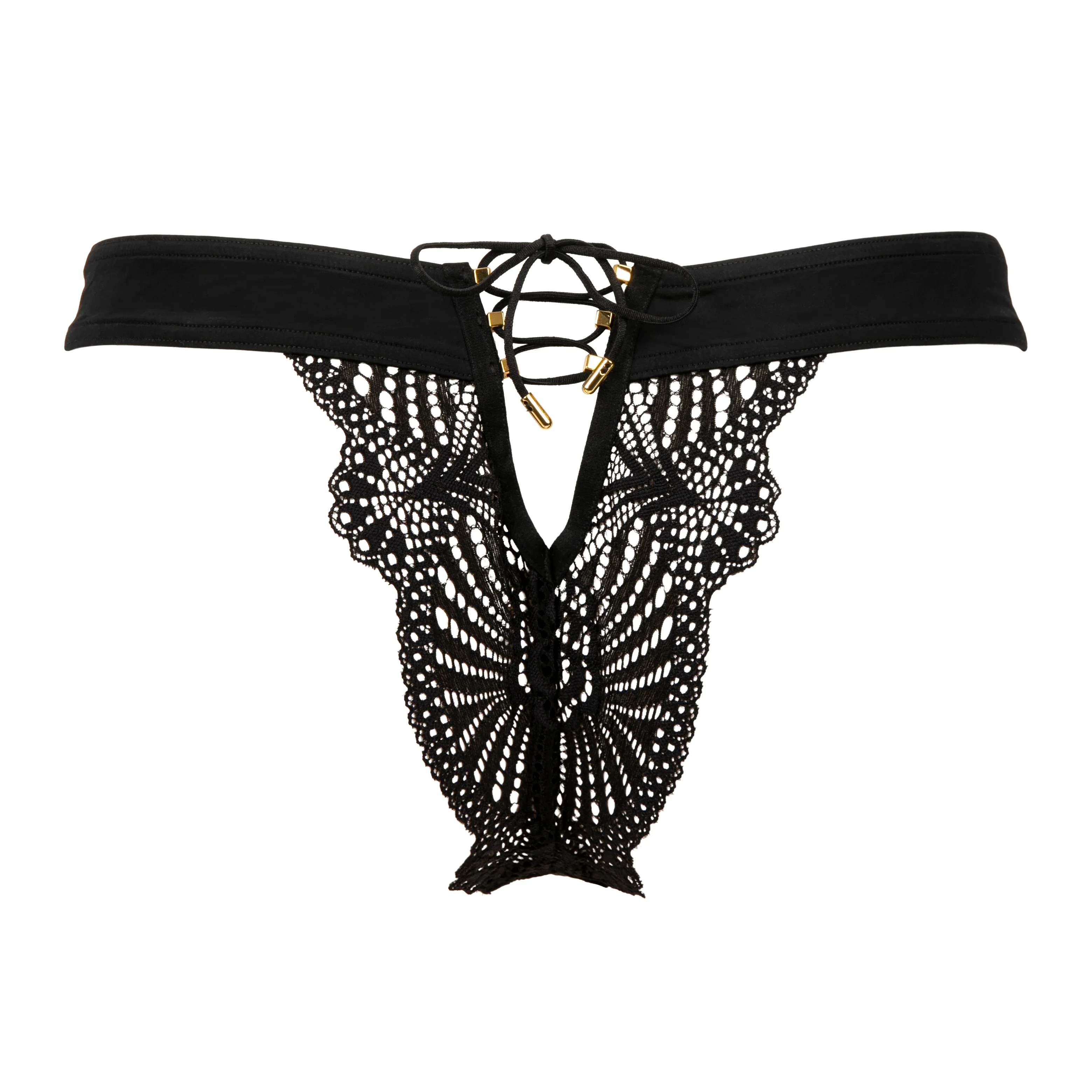 Atelier Amour Enlace Moi Sexy Peek-A-Boo Lace Tanga — view 6