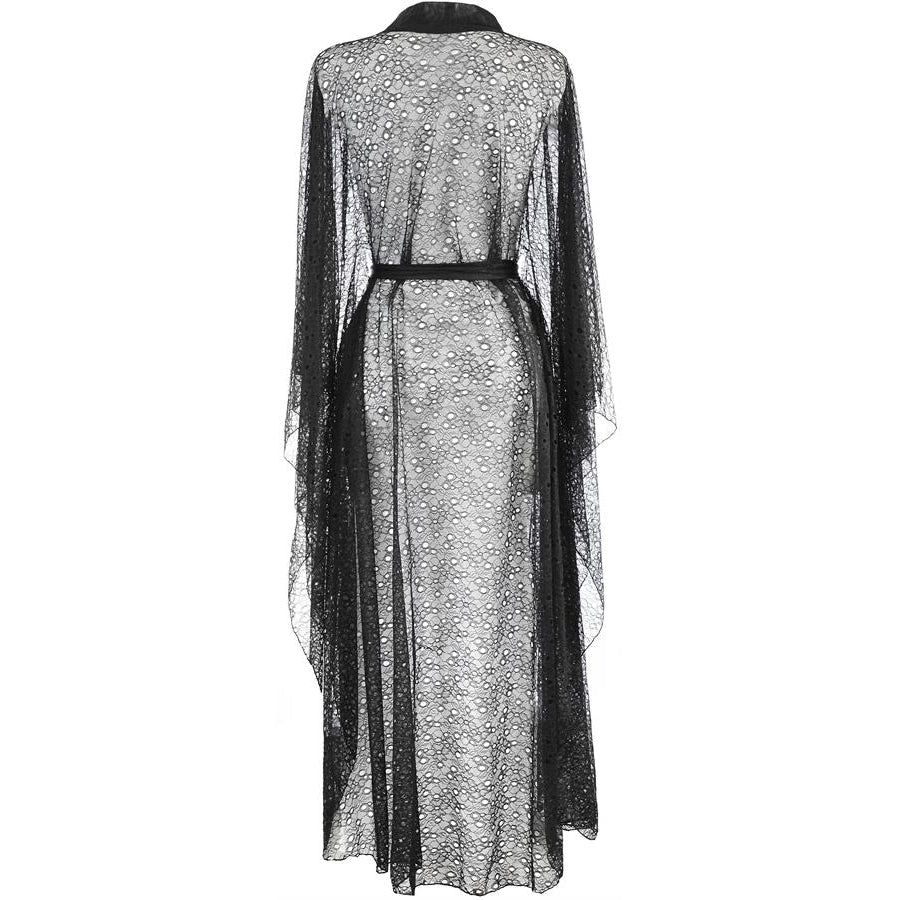 Axami Black Panther Sheer Lace Robe — view 4