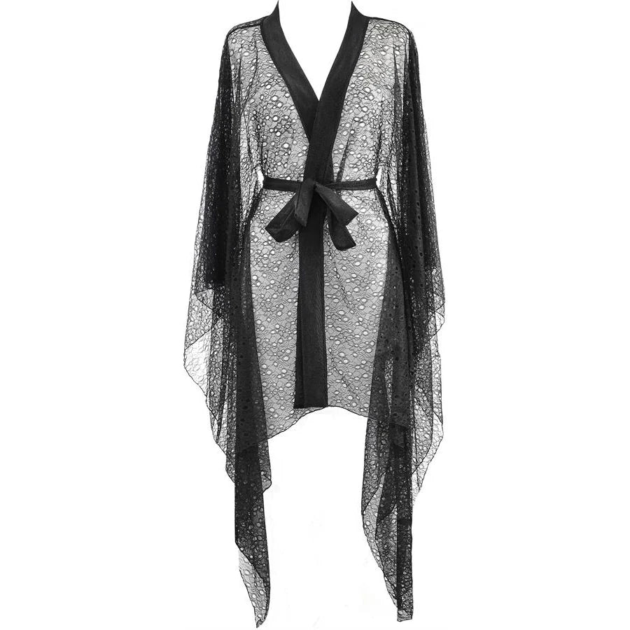 Axami Black Panther Sheer Lace Robe — view 3