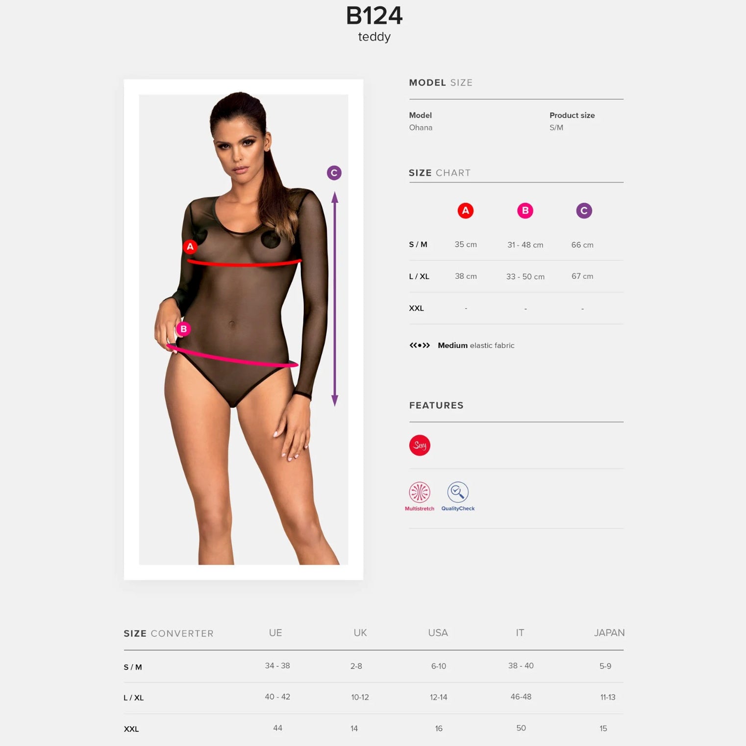 Obsessive Senia Sheer Bodysuit — view 5