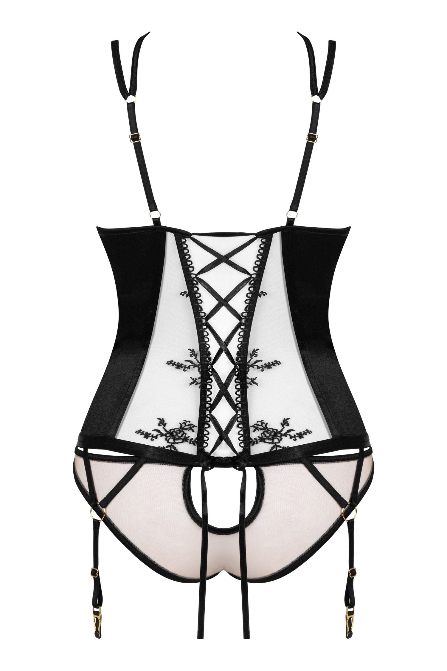 Beauty Night Gianna Sheer Mesh Corset — view 4