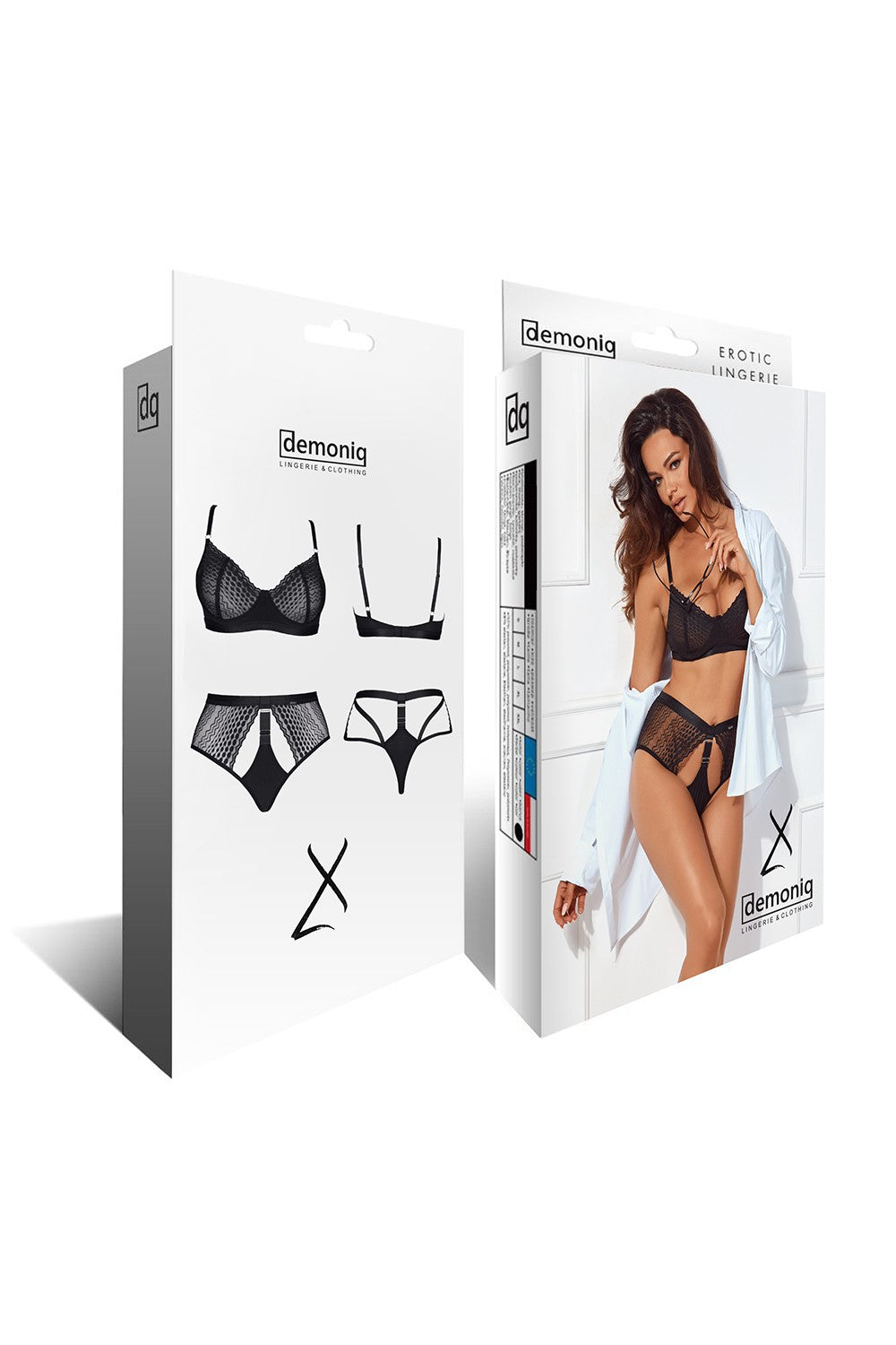 Demoniq Sarita Soft Lace Bra & High Waisted Shorts — view 5