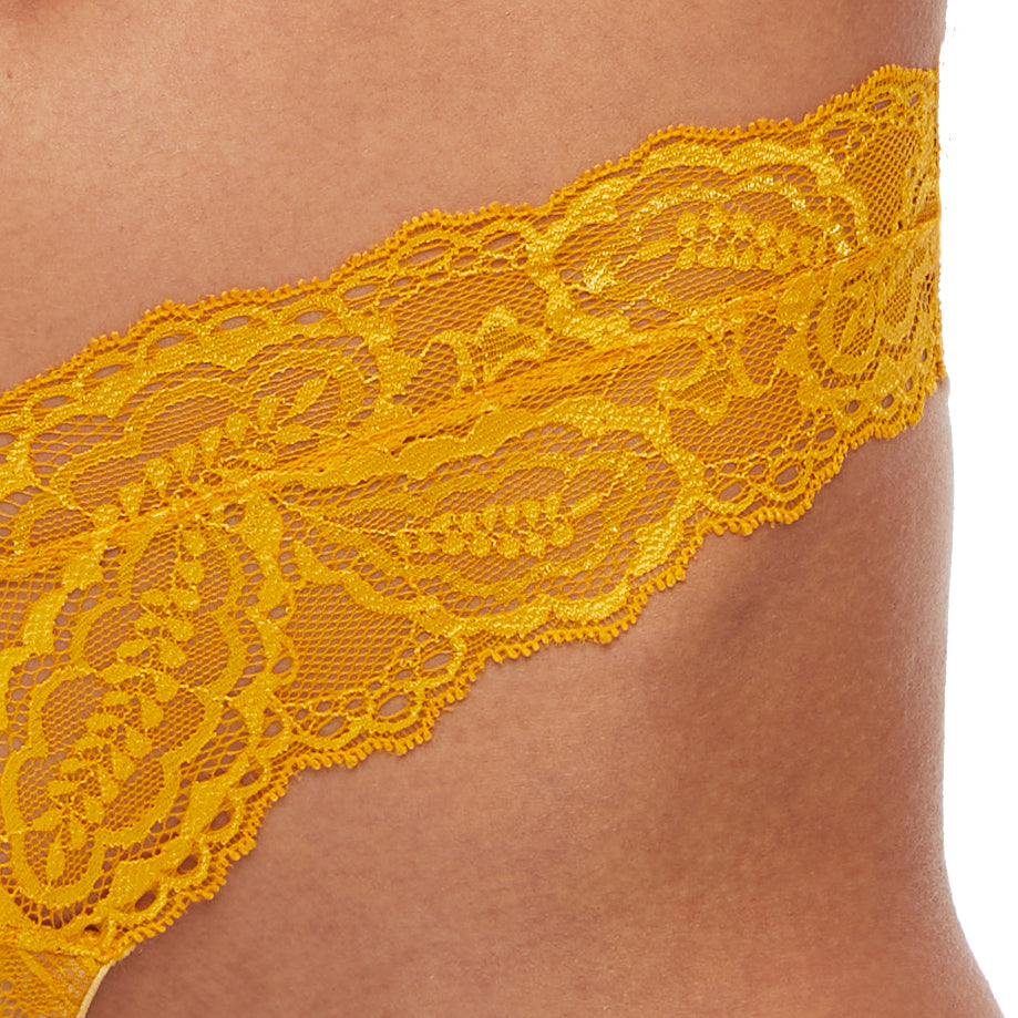 Kinga Sunkiss Soft Lace Sheer Tanga Panty — view 3