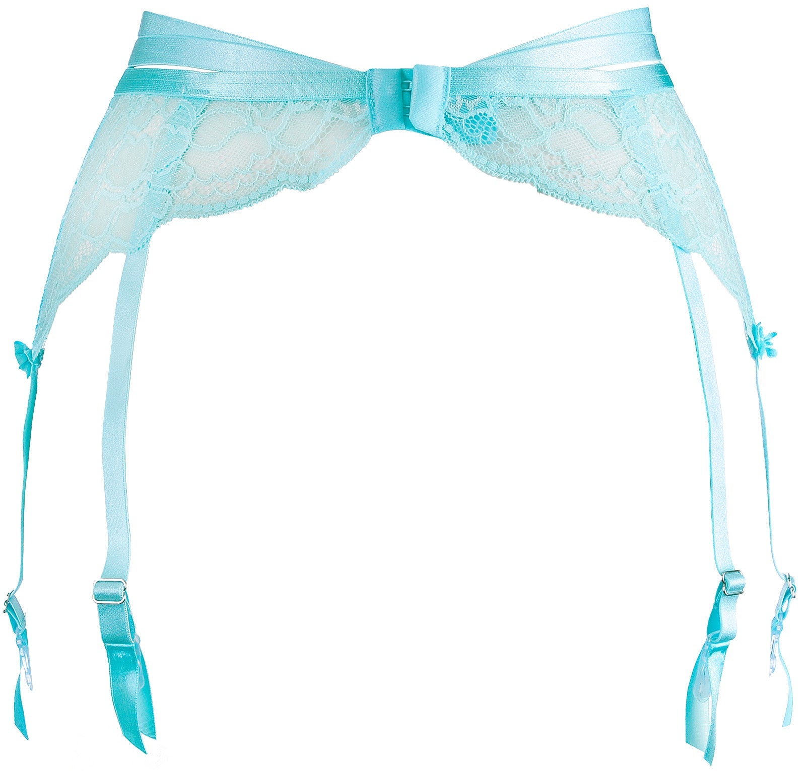 Axami Allure Blue Floral Lace Garter Belt — view 6