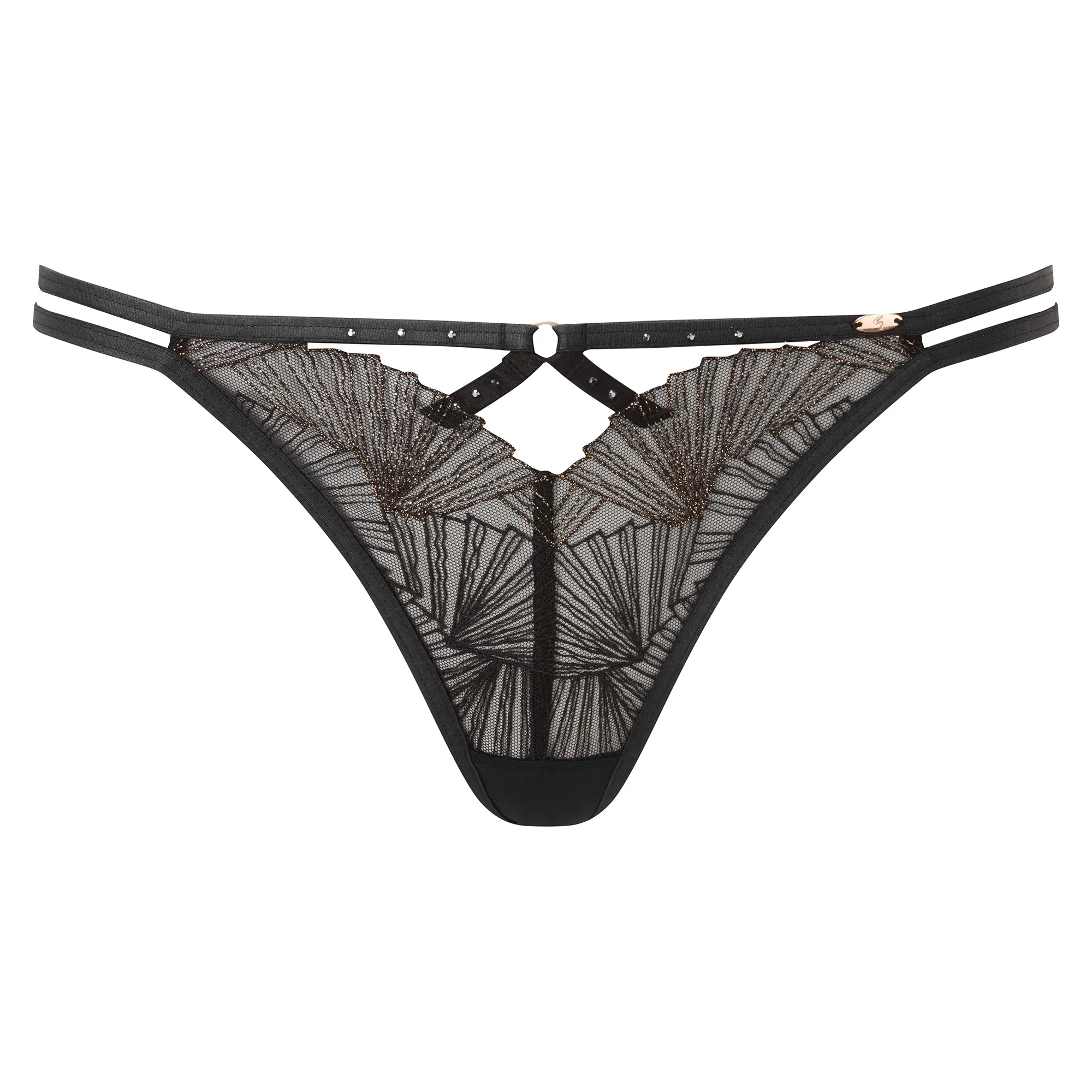 Gossard VIP Captivate Sheer Strappy Thong Panty — view 3