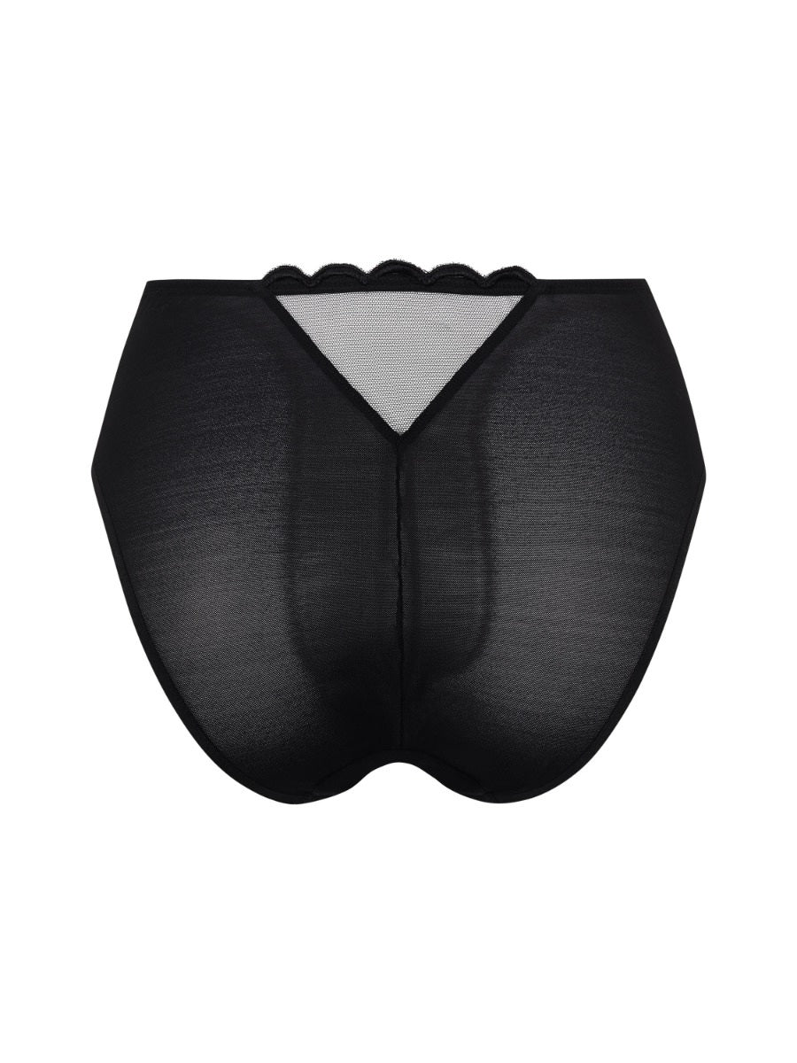 Gossard Obsession Black Sheer Deep Brief Panty — view 4
