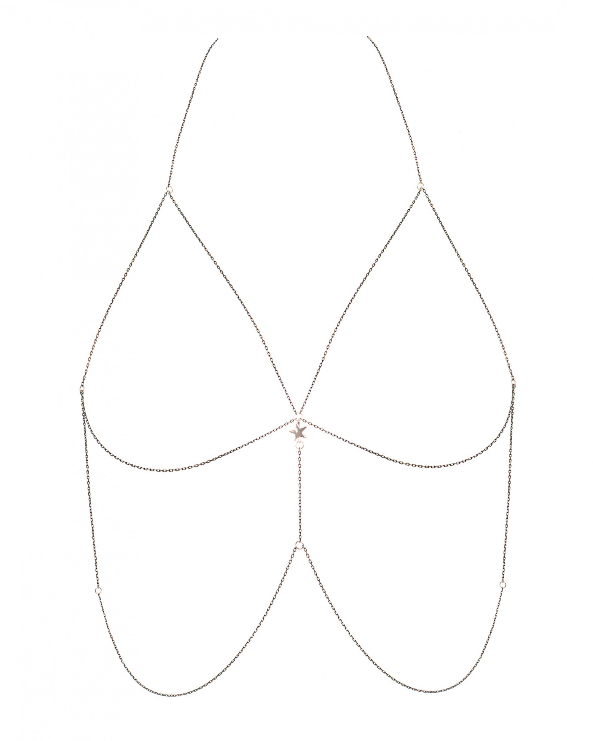Obsessive Bijou Gold Bikini Body Chain — view 3