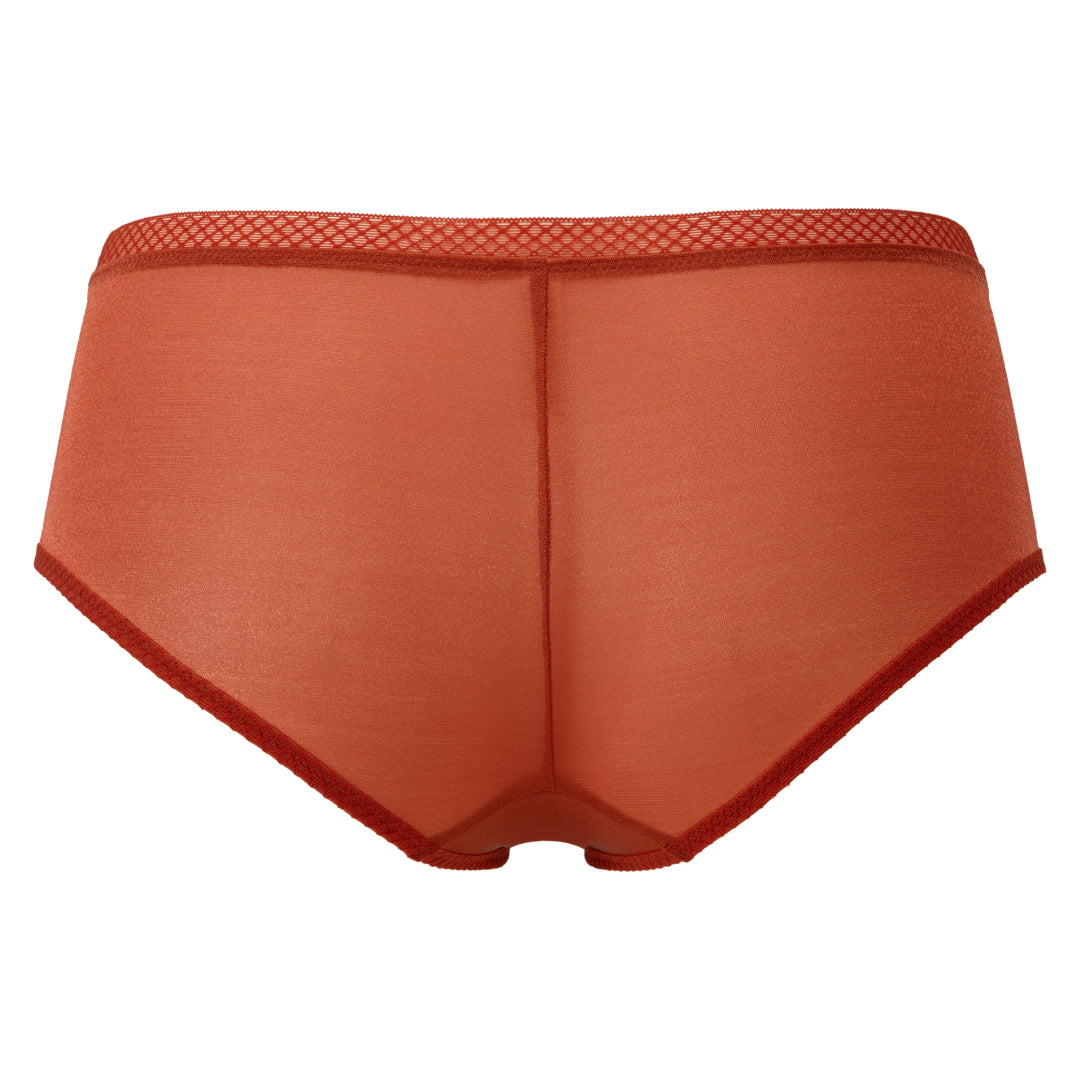 Gossard Glossies Cayenne Sheer See Through Shorts Panty — view 6