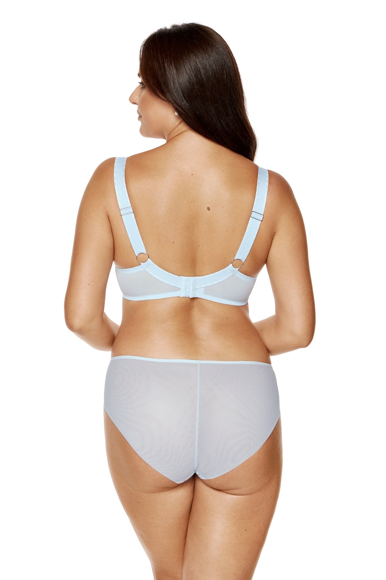 Gorteks Mable Baby Blue Sheer Mesh Bikini Panty — view 6