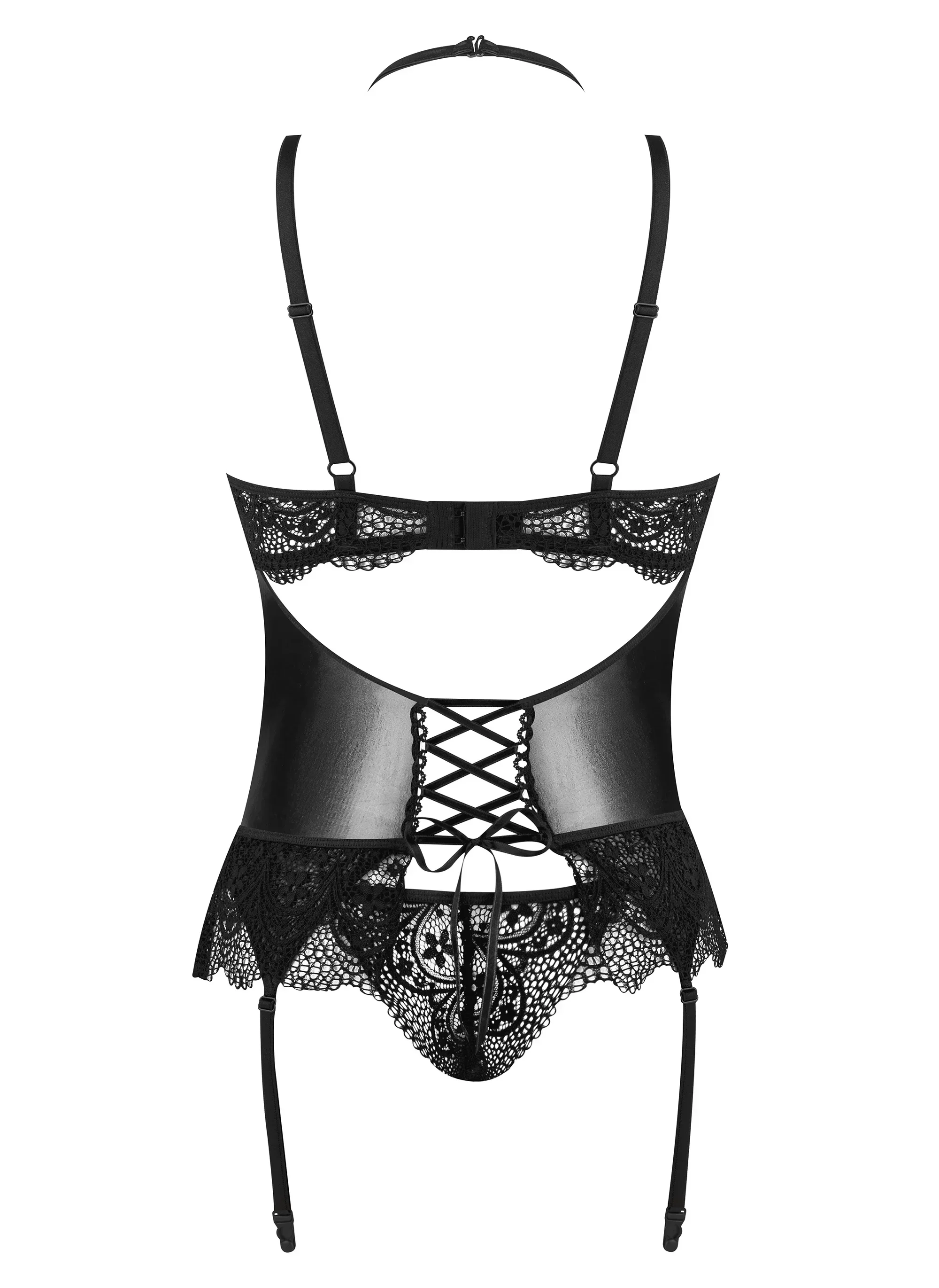 Beauty Night Noir Fantasy Sheer Lace Corset — view 5