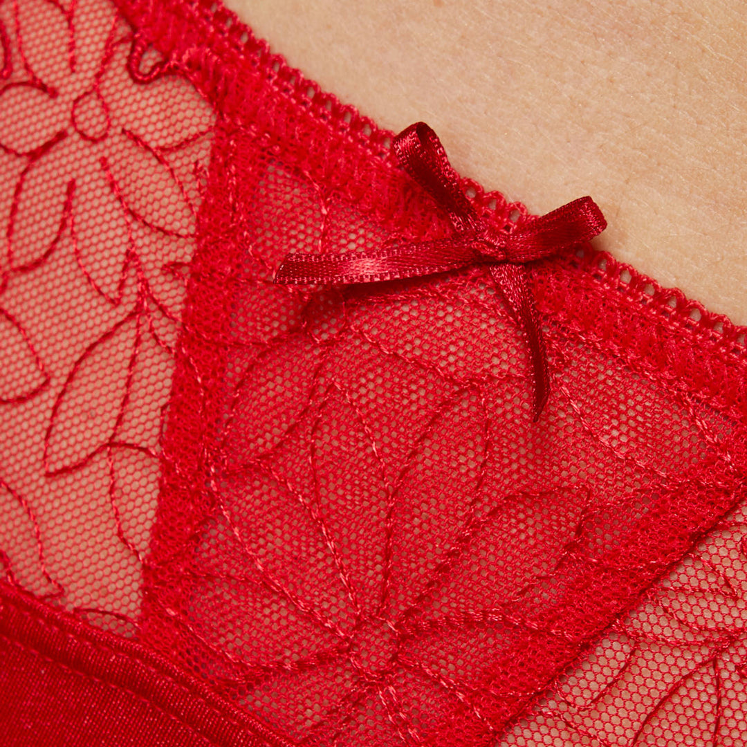 Gorteks Pamela Red Semi Sheer Thong Panty — view 6