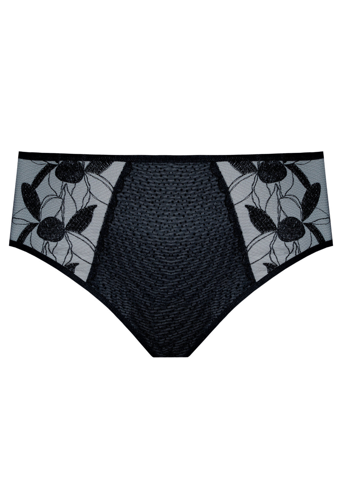 Samanta Kendall Semi-Sheer Mid-Rise Brief Panty — view 5