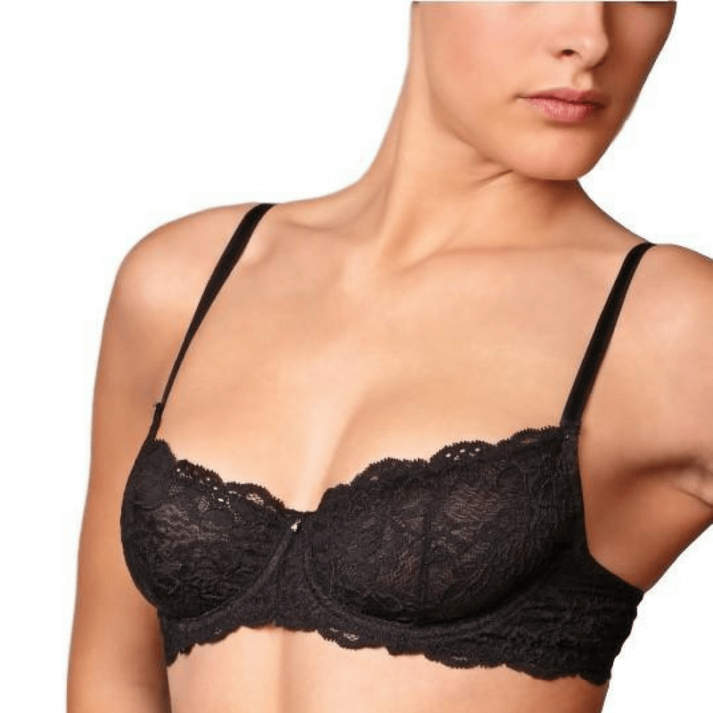 Lace Demi Cup Bra Montelle Intimates Coquette — view 4