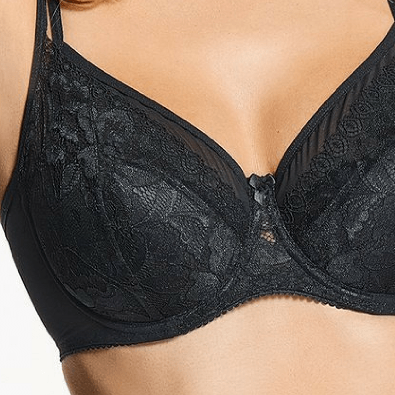 Lace Overlay Plunge Bra Kostar Lacy Love — view 4